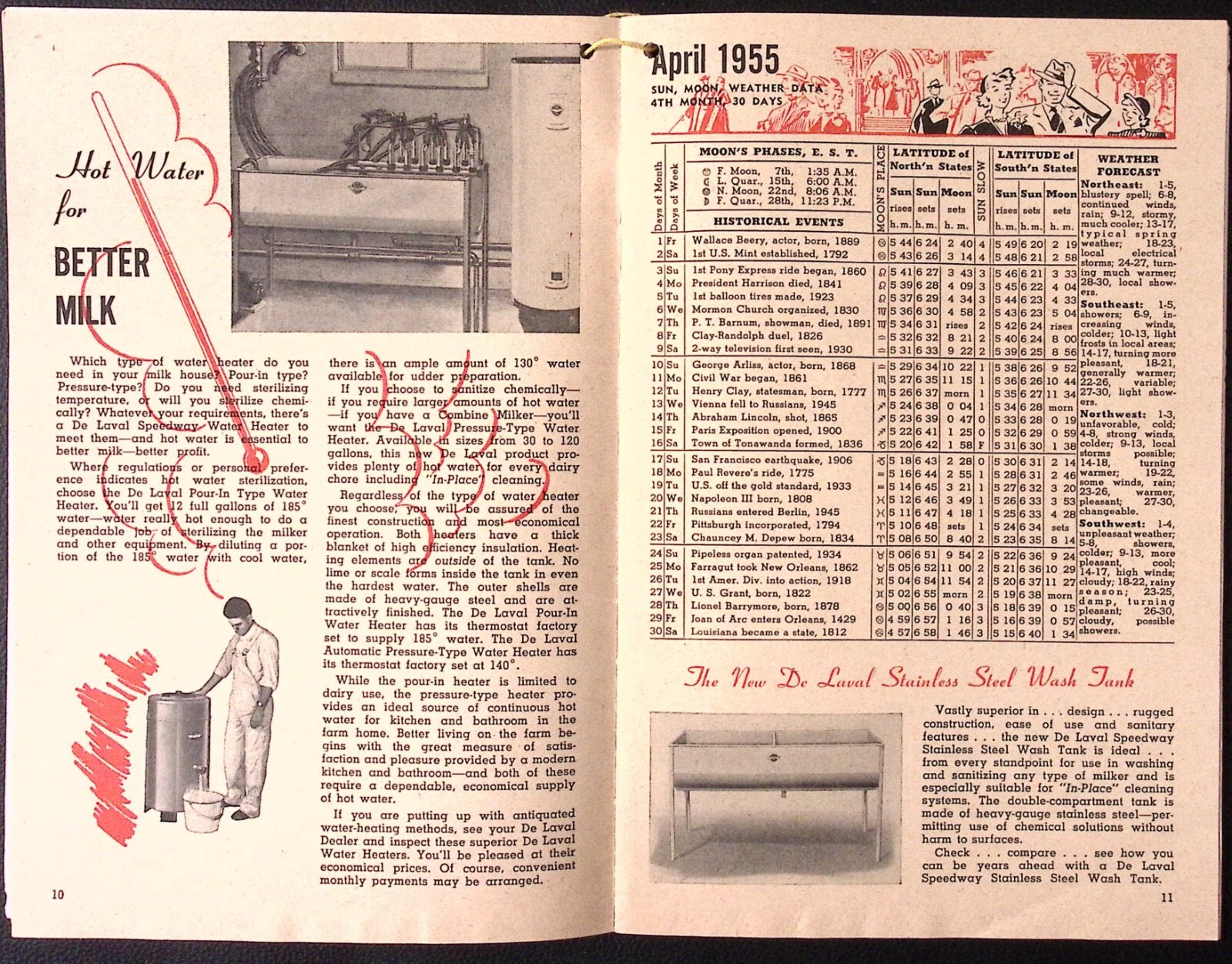 1955 DeLaval Modern Farm Manual Reuben D Leibensperger KUTZTOWN PA