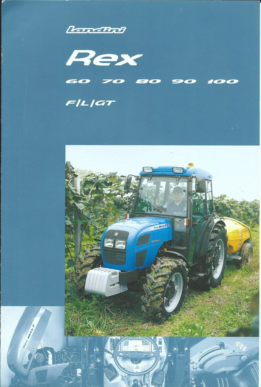 Farm Tractor Brochure – Landini – Rex – 60 et al F L GT 2000 FRENCH lang (F6866)