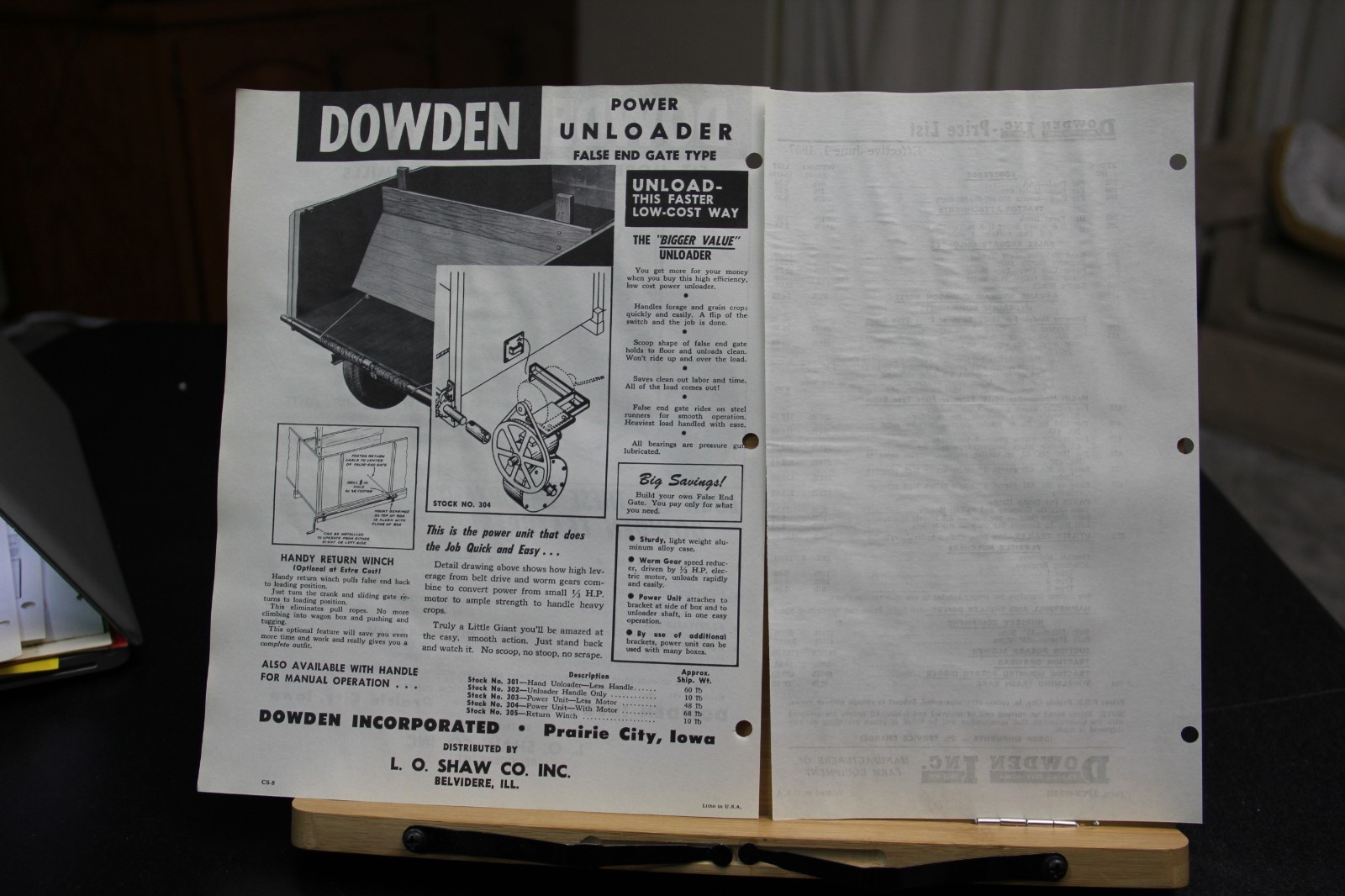 Brochure Dealer Dowden Incorporated Prairie City Iowa IA Power Take Off PTO