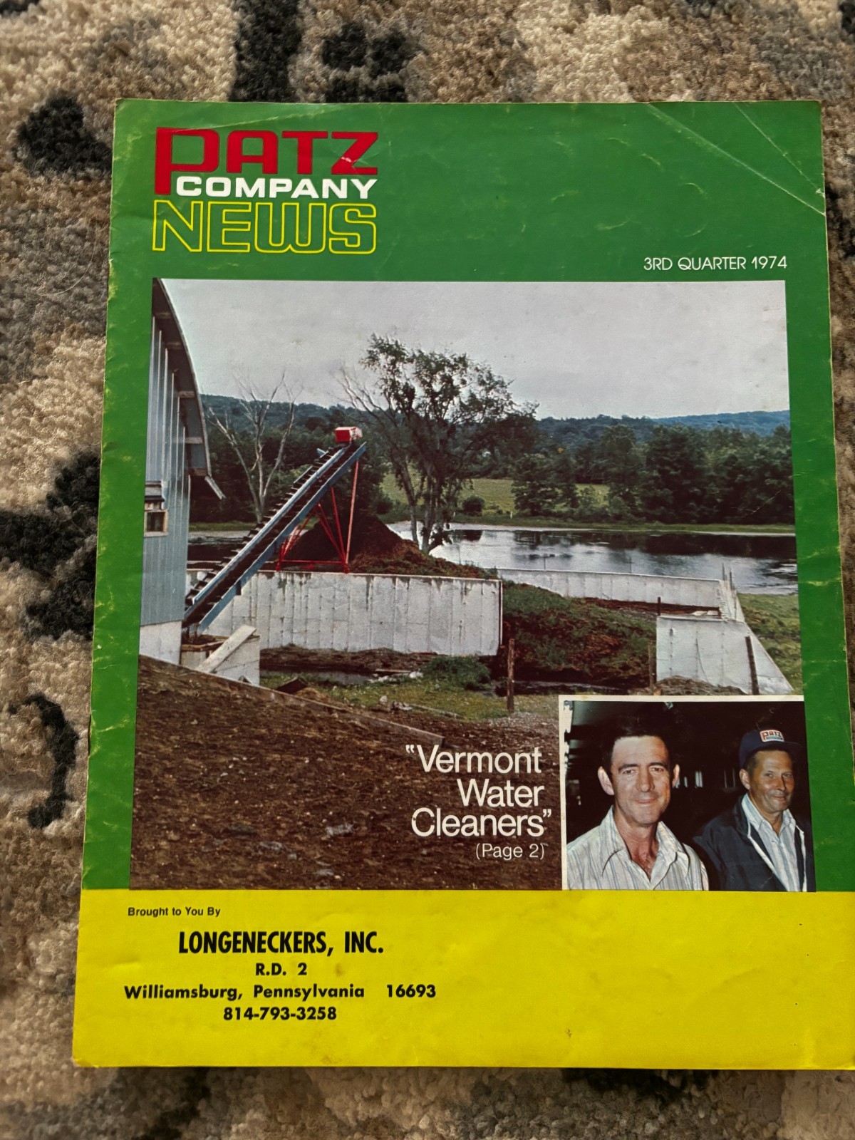 Patz Company News Magazine For 3rd Quarter 1974 Brochure DCPA26