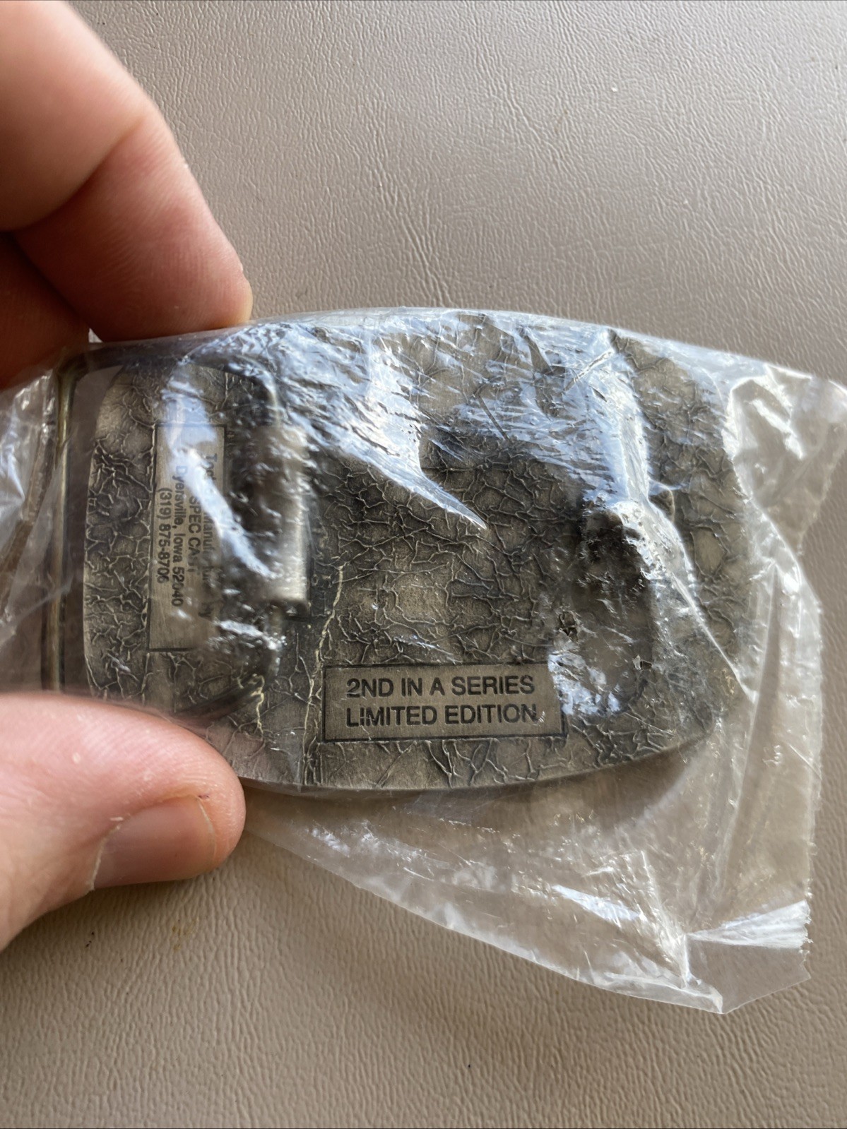 Agco 1998 Parts Fair Pewter & Enamel Belt Buckle 2nd in Series Limit Ed SpecCast