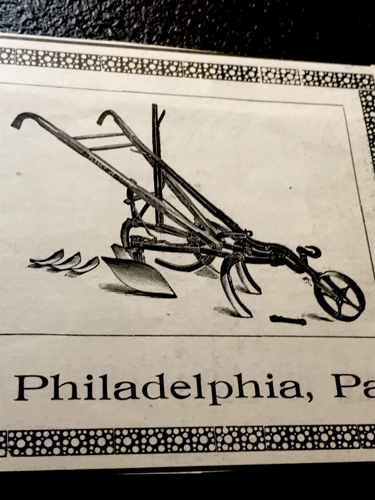 ORIGINAL 1897 S.L. Allen & Co. Farm Implement Advertising – Philadelphia