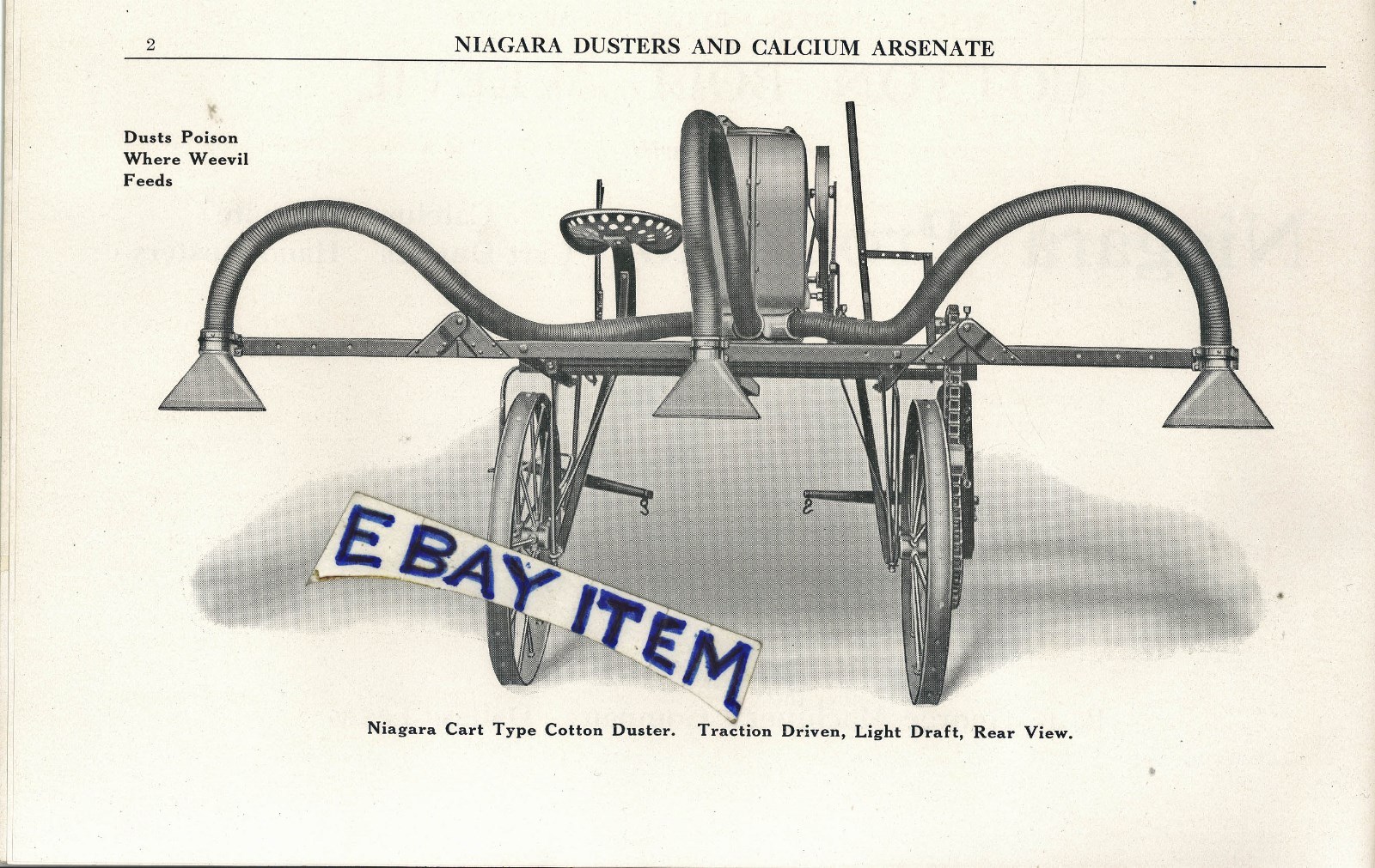 1929 NIAGARA SPRAYER Middleport New York COTTON FARM MACHINERY catalog TEXAS