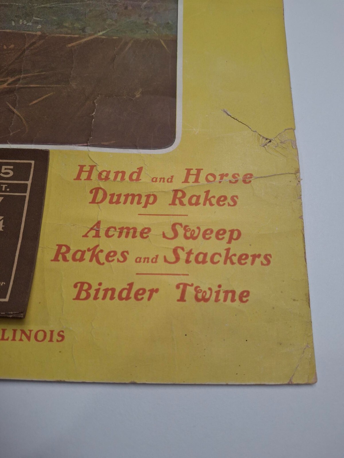 1905 Acme Harvester Company Calendar Peoria Illinois Farm Implement Tractor