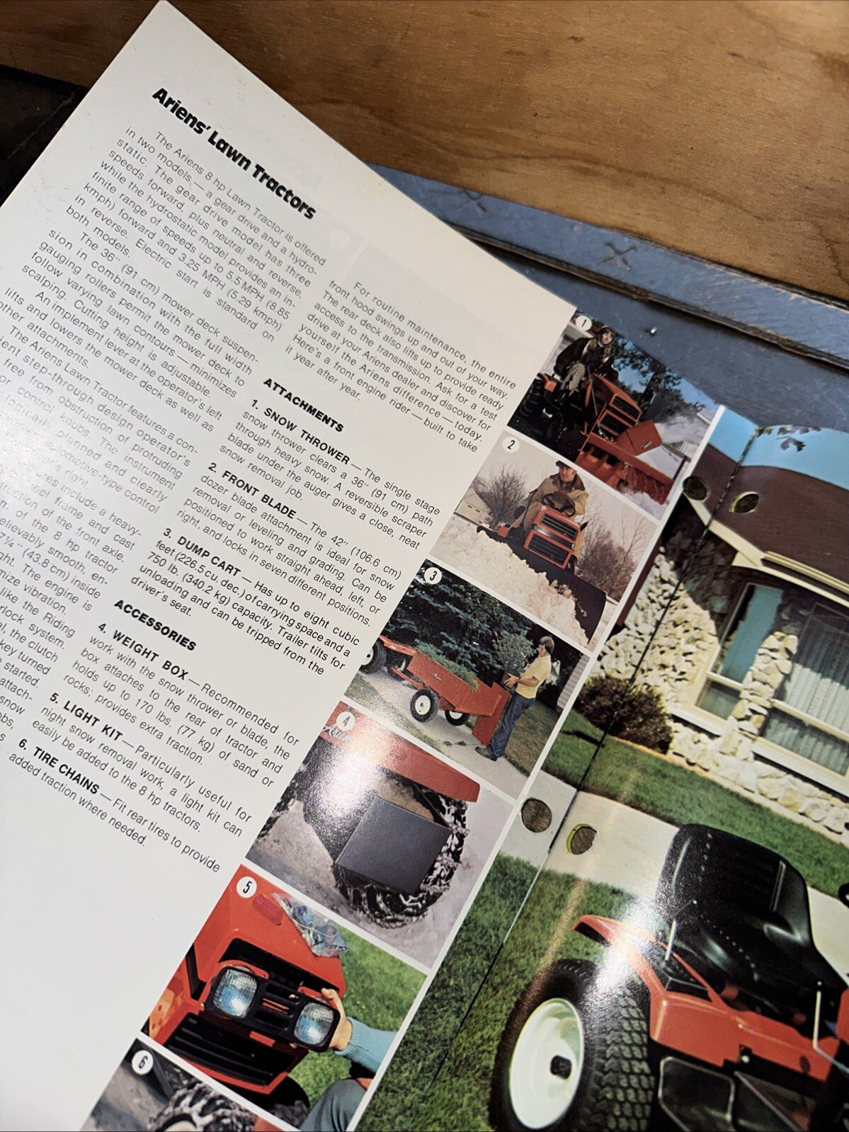 1977 ARIENS Riding Mowers Advertising Catalog Vintage