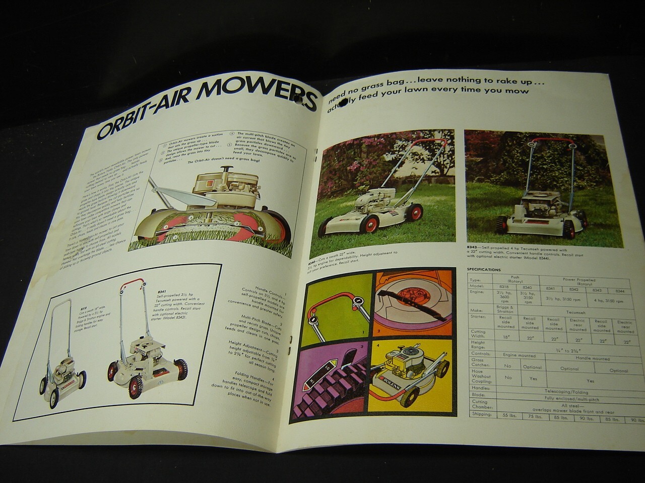 Vintage Lawn & Garden Bolens Huskys Riding Lawn Mower Brochure