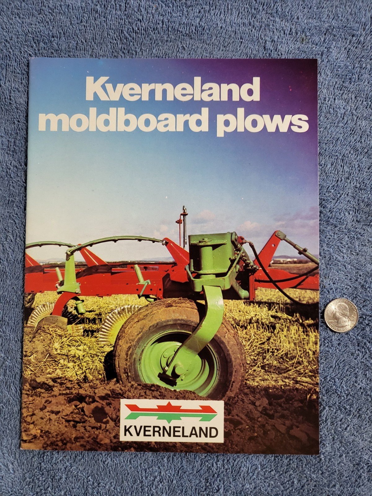Vintage 1976 KVERNELAND A/S MOLDBOARD PLOWS Sales BROCURE Norway Tractor Farm AG