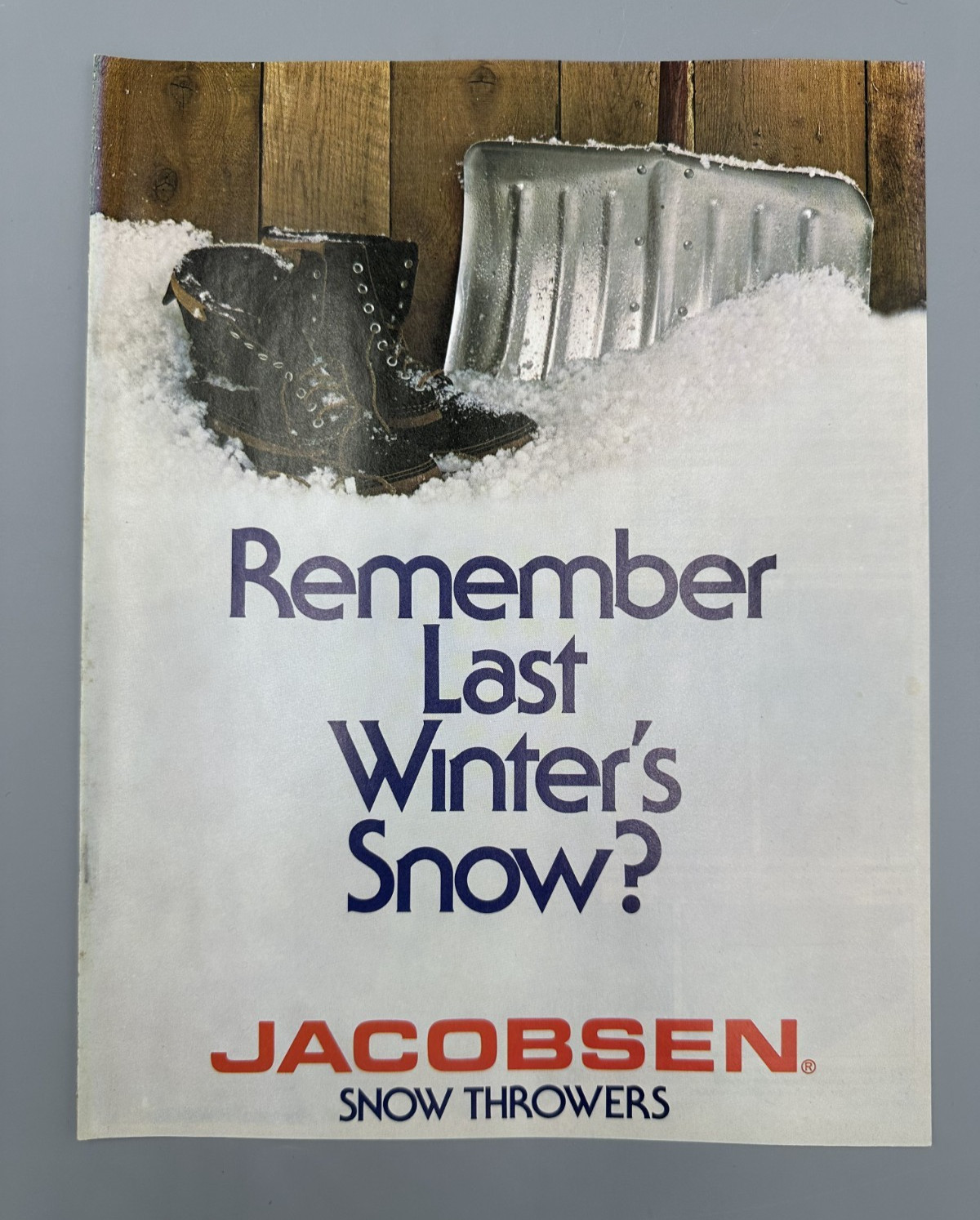 1980 JACOBSEN SNOW THROWERS Blowers IMPERIAL Super Blitz Advertising Brochure