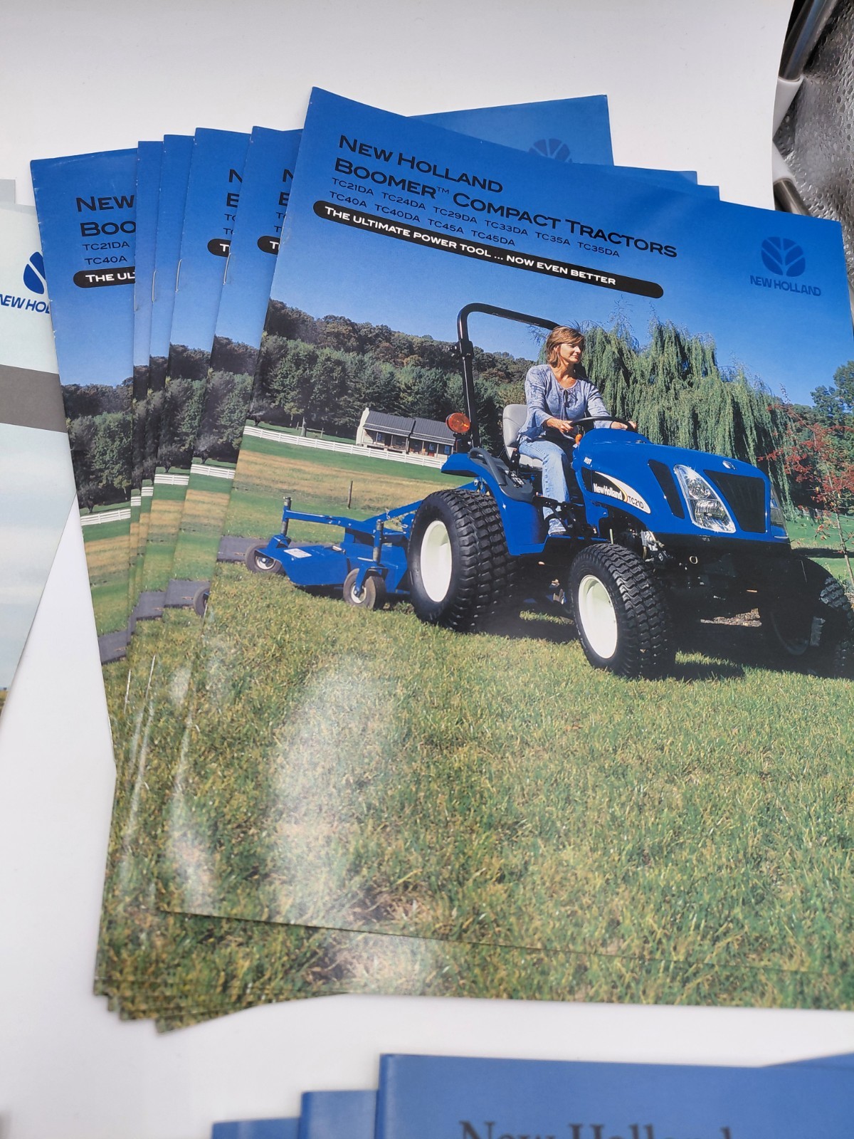 Lot Of 50 + Vtg Early 2000s New Holland Tractor/Skidloader & Implement Brochures