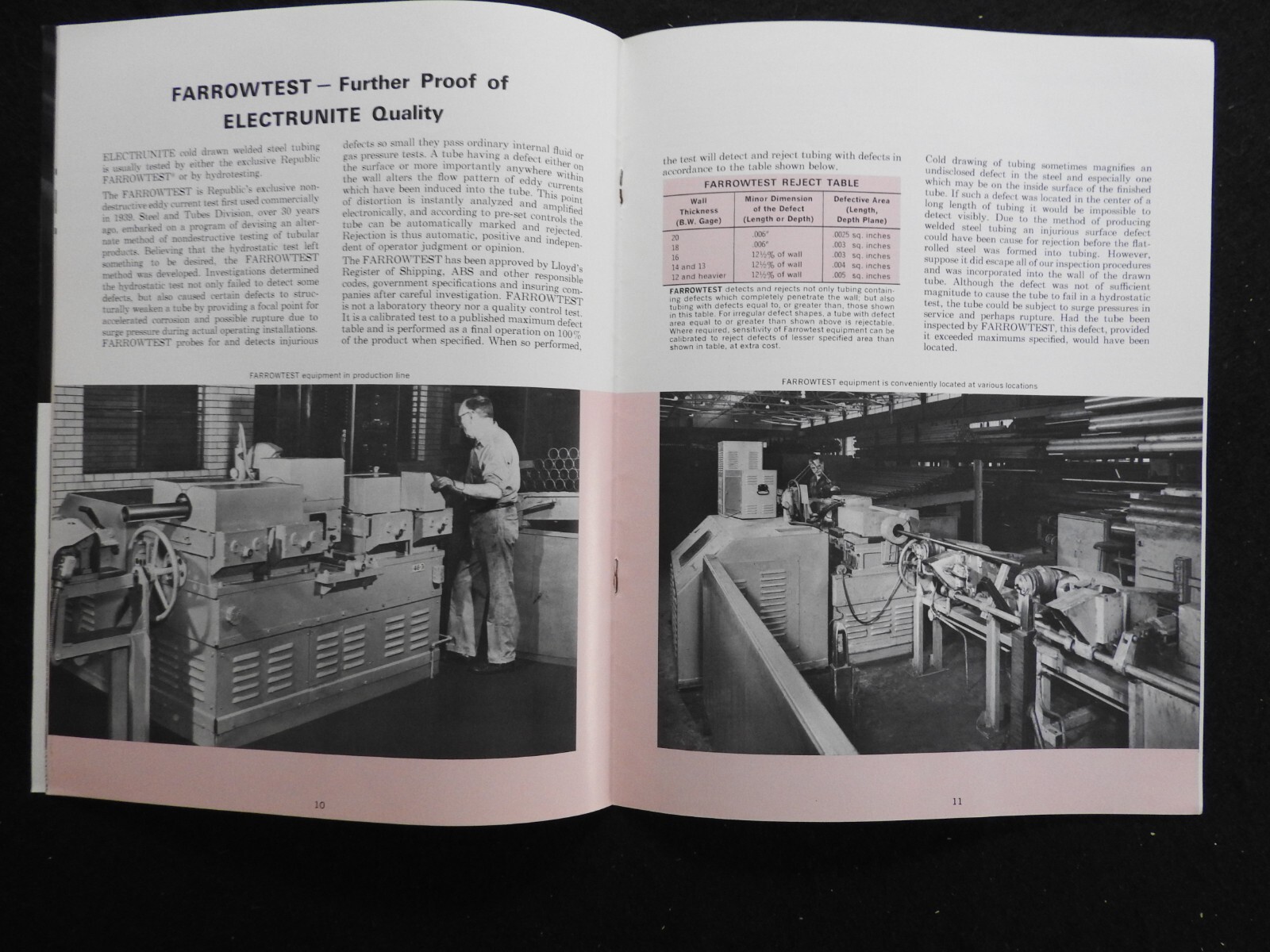 1961-67 Republic Steel Electrunite Steel Tubing Engineering Catalogs Sign Letter