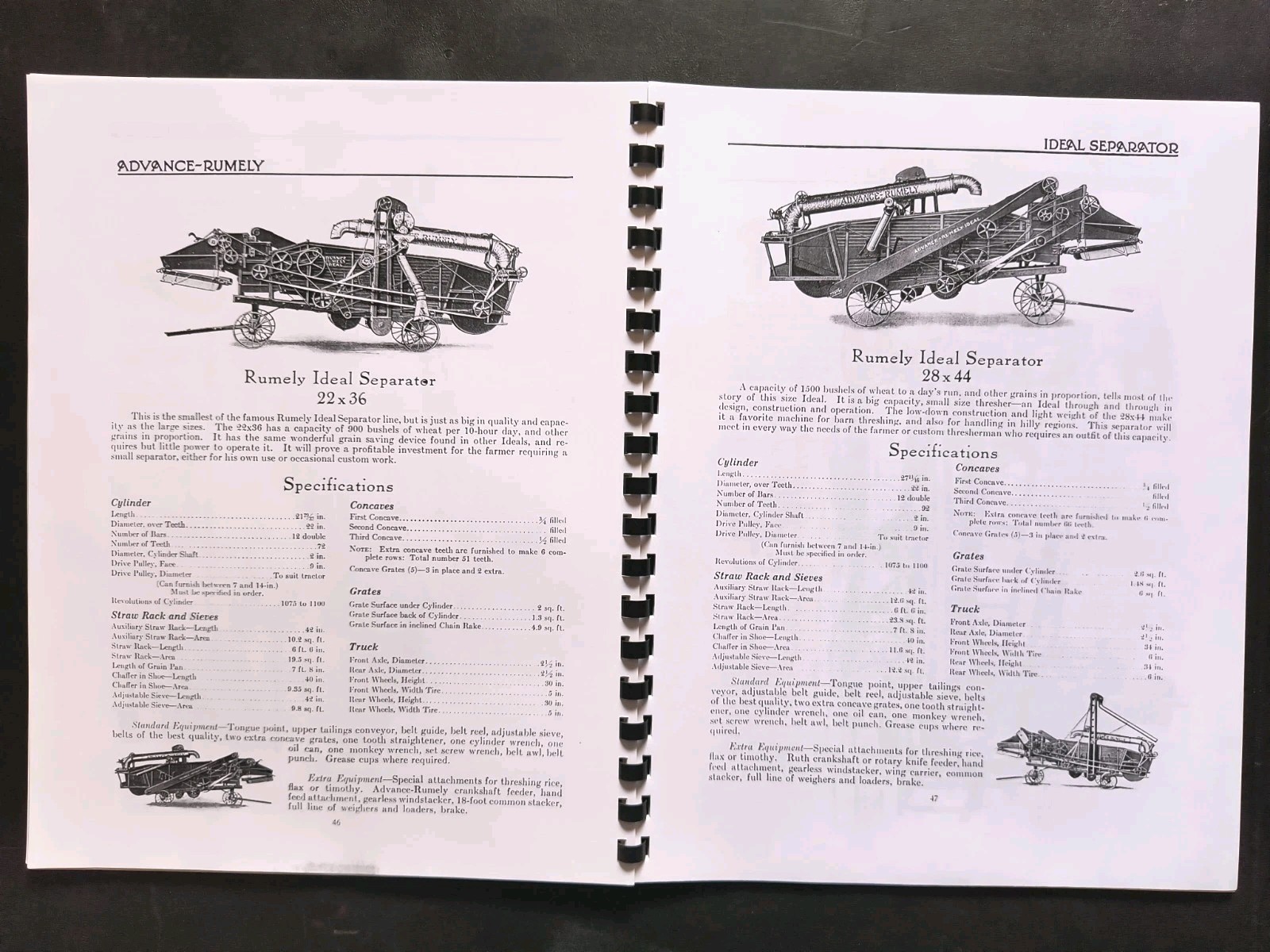 Rumley Oil Pull Tractor Dealer Brochure Owners Manual Print Advertising Reprint