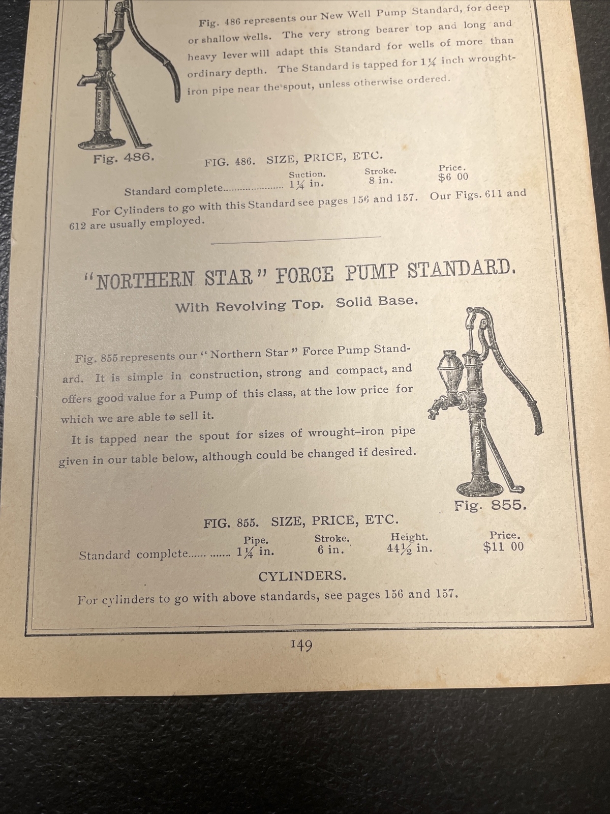 1891 Baldwin – Goulds Northern Star Well Pump – Farm Advertising – New Orleans