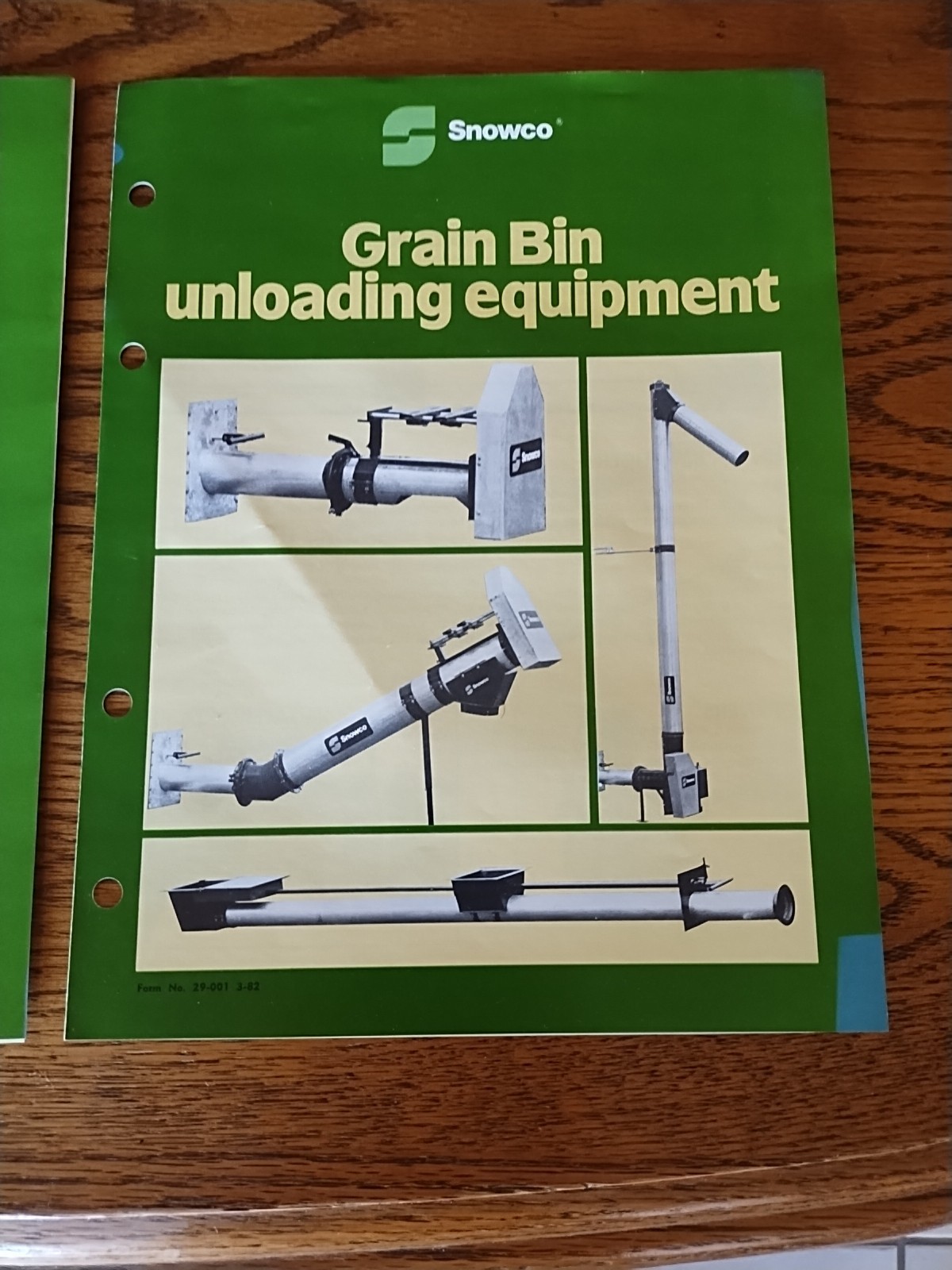 3 Vtg Snowco Grain Bin Unloading Equip Cleaners Center Drive Augers Brochures