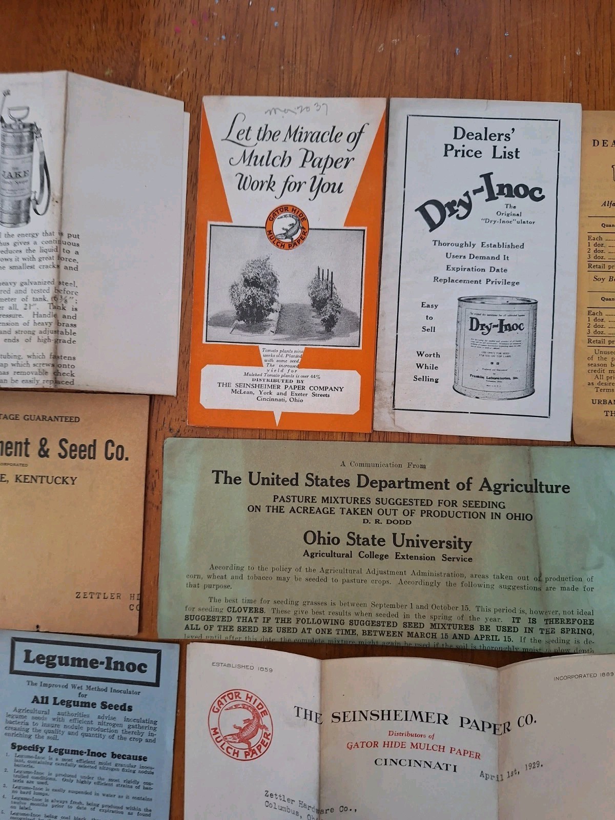 Large Lot Of Antique Agriculture Ephemera