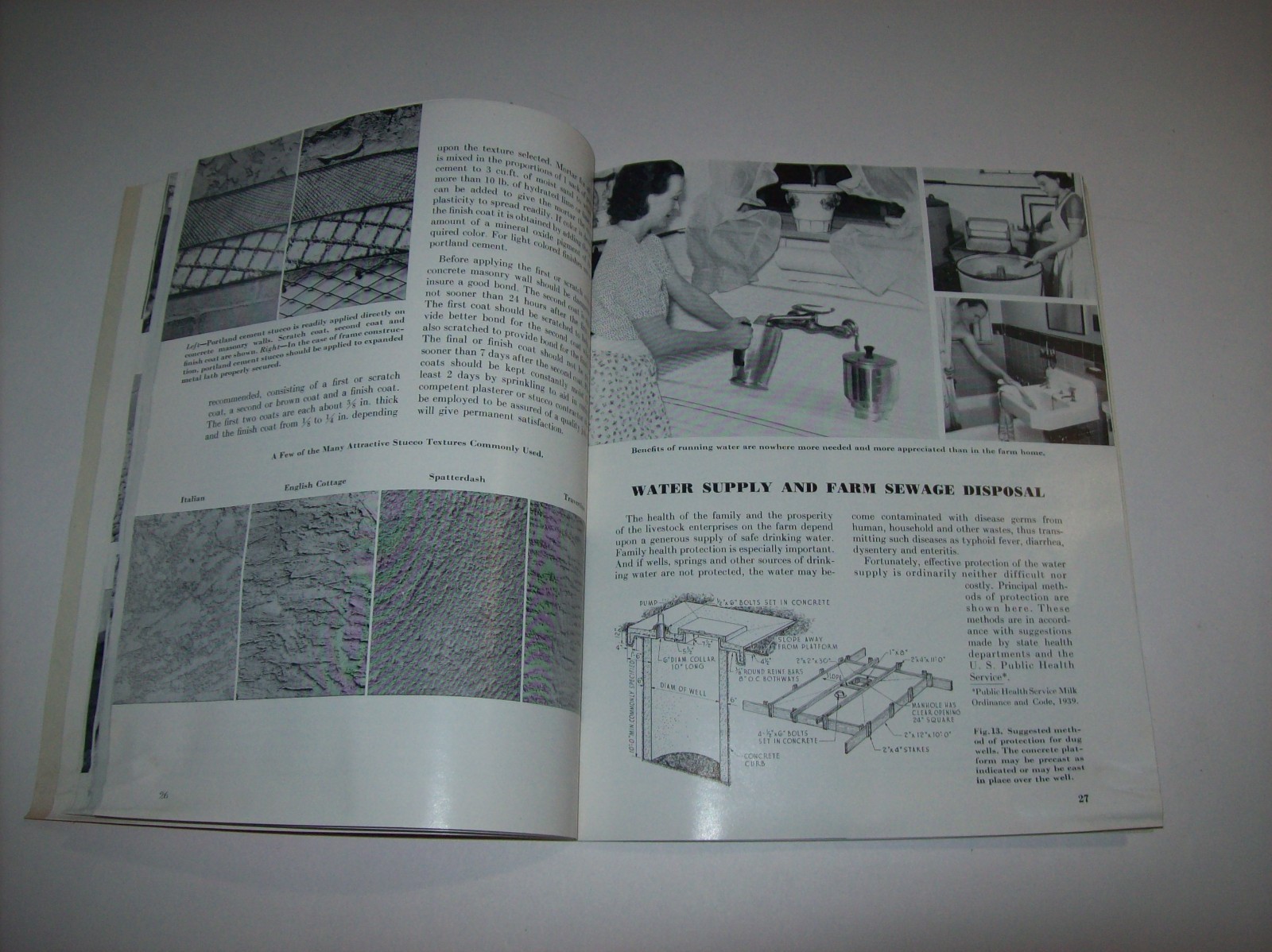Vintage 1949 HANDBOOK OF CONCRETE FARM CONSTRUCTION, Portland Cement Association