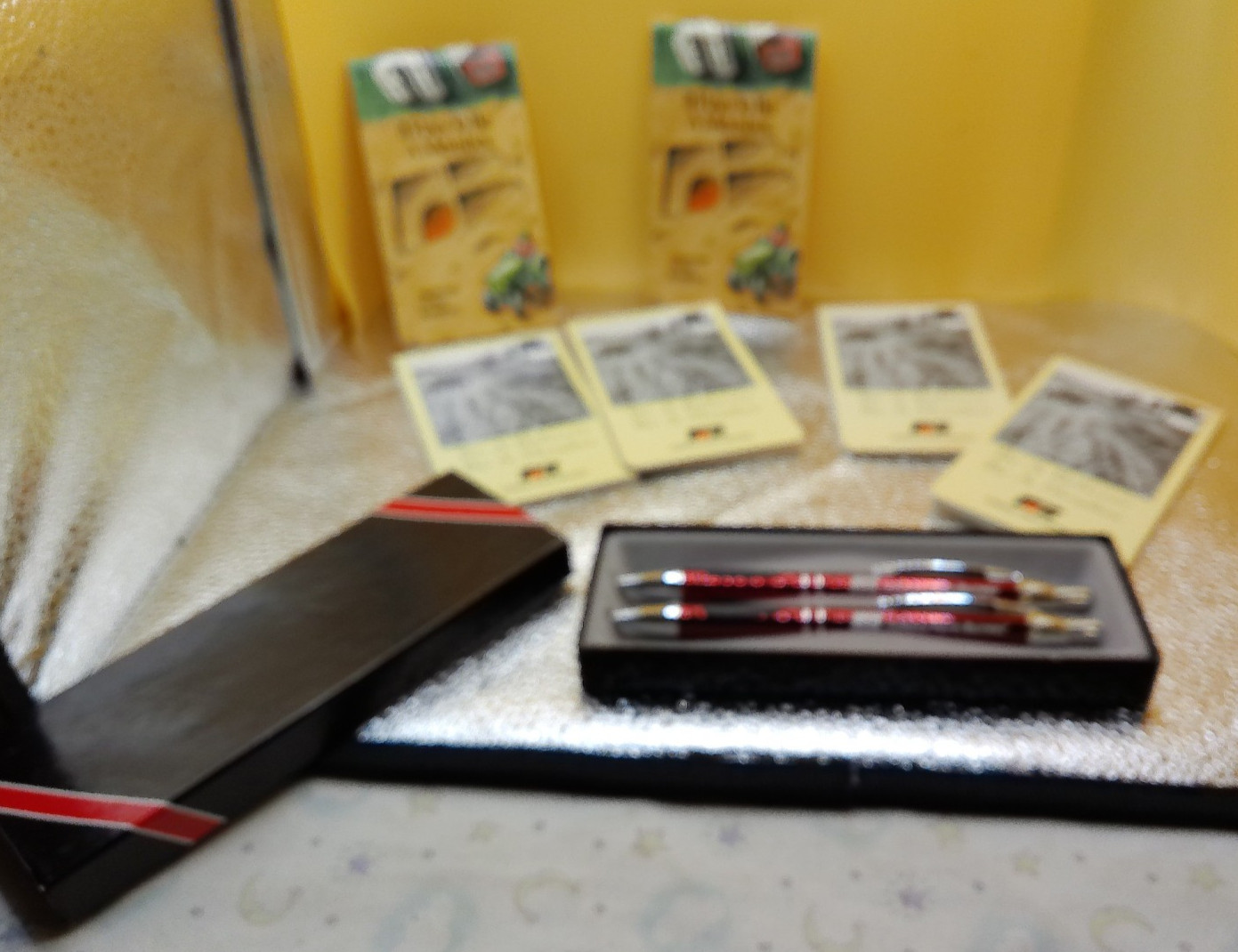 Indiana Farm bureau note pads unused vintage pen set 1995 2002 calendars