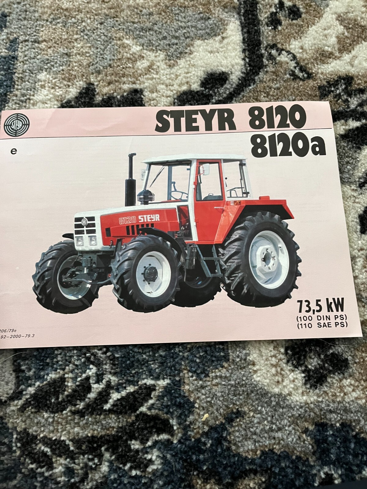 Steyr 8120 8120A Tractor Brochure FCCA
