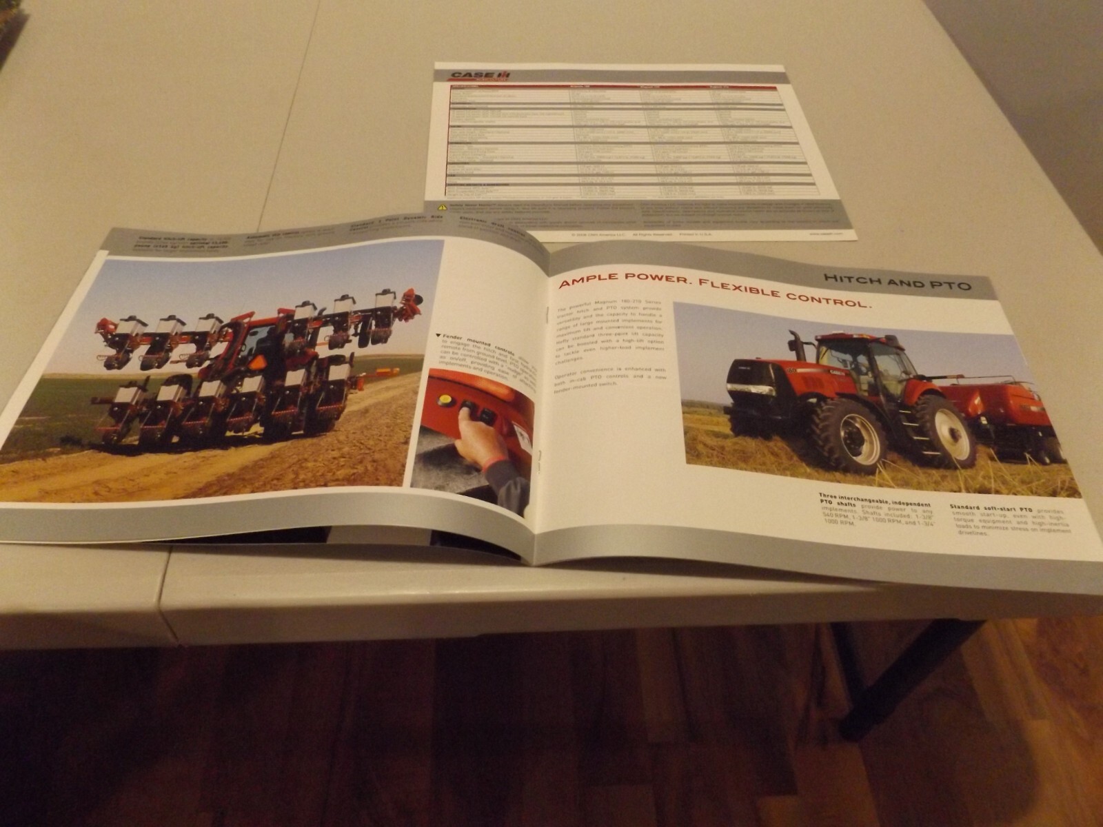 2-pc. CASE-IH MAGNUM SERIES TRACTORS, # CIH7310802 2008, CIH3290902 2009