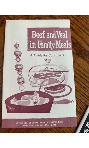 USDA Home & Garden Bulletins 1970s – Meat Freezing & Nutrition – 7 Pamphlets