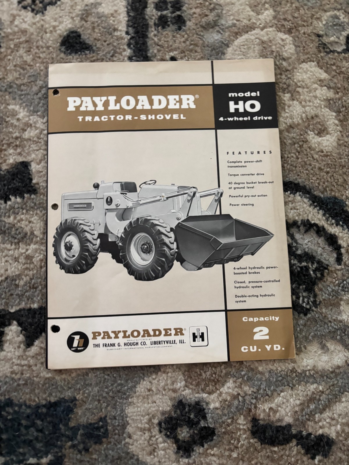 International Harvester Hough Model HO PayLoader Brochure FCCA25