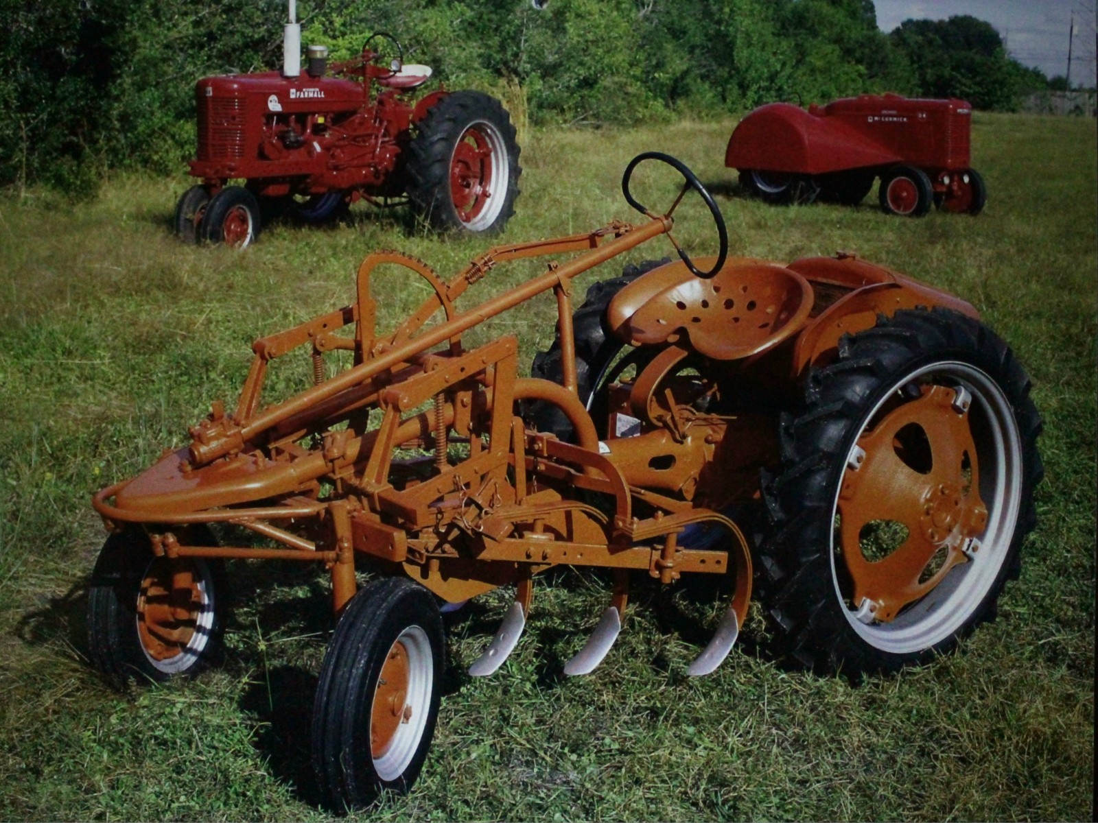 Allis Chalmers + McCormick Tractor Vintage Picture Wall Art Country Farm Decor
