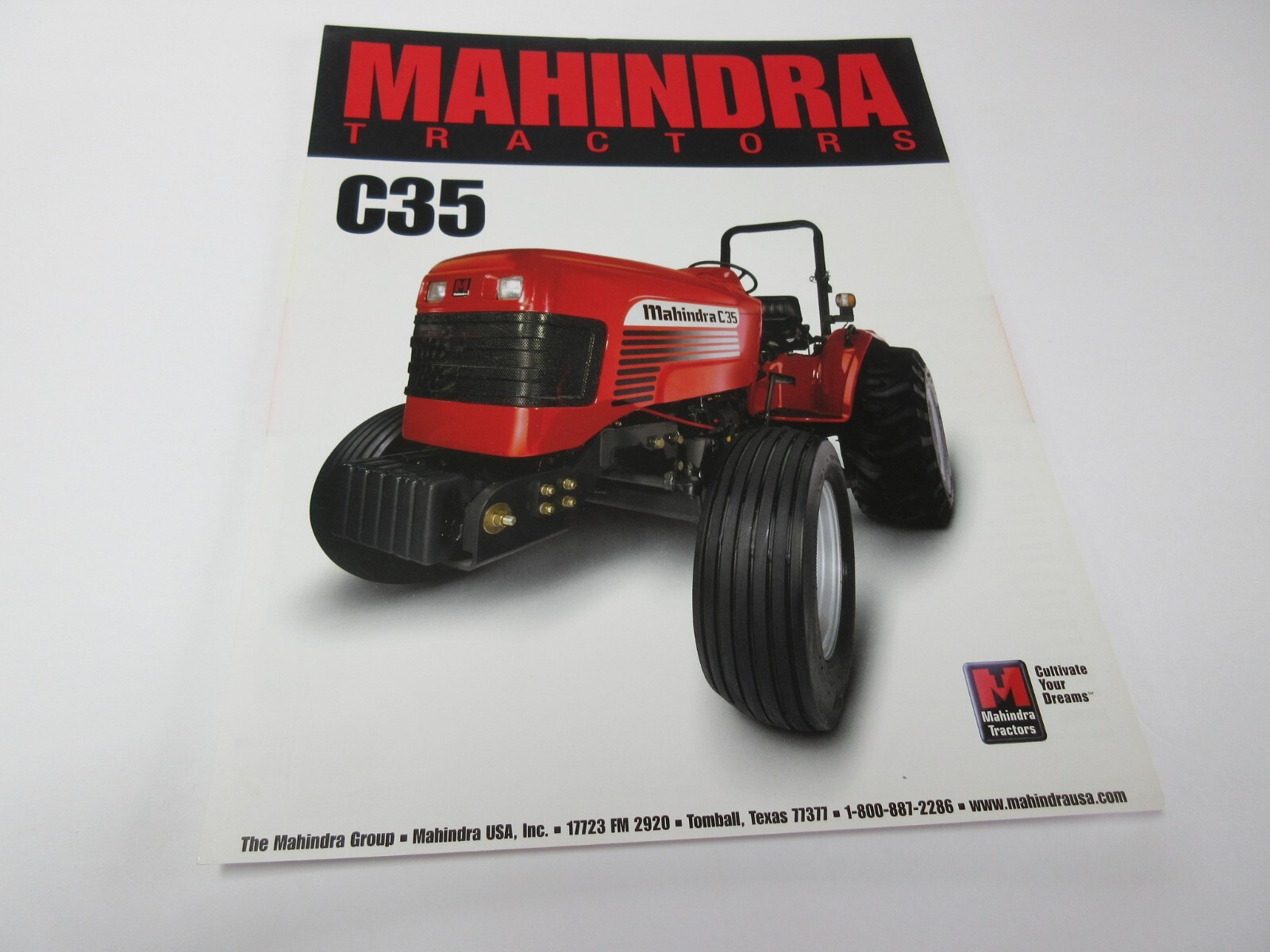 Mahindra 35 Series Tractor Brochure 2 Page