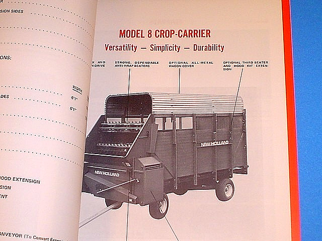 108 PAGES VTG 1968 SPERRY RAND NEW HOLLAND FORAGE EQUIPMENT PRODUCT BOOK CATALOG