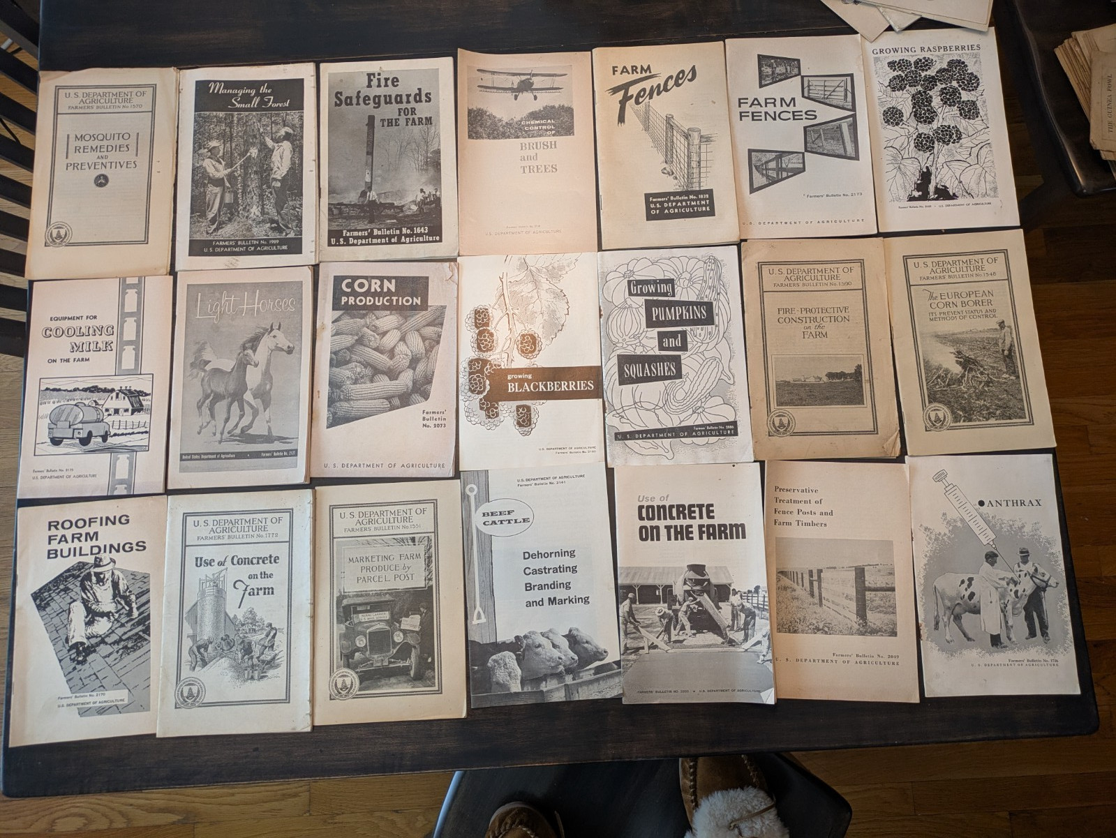 120 Antique US Dept. of Agriculture Farmers Bulletins, Leaflets, 1900-1950&rsquo;s
