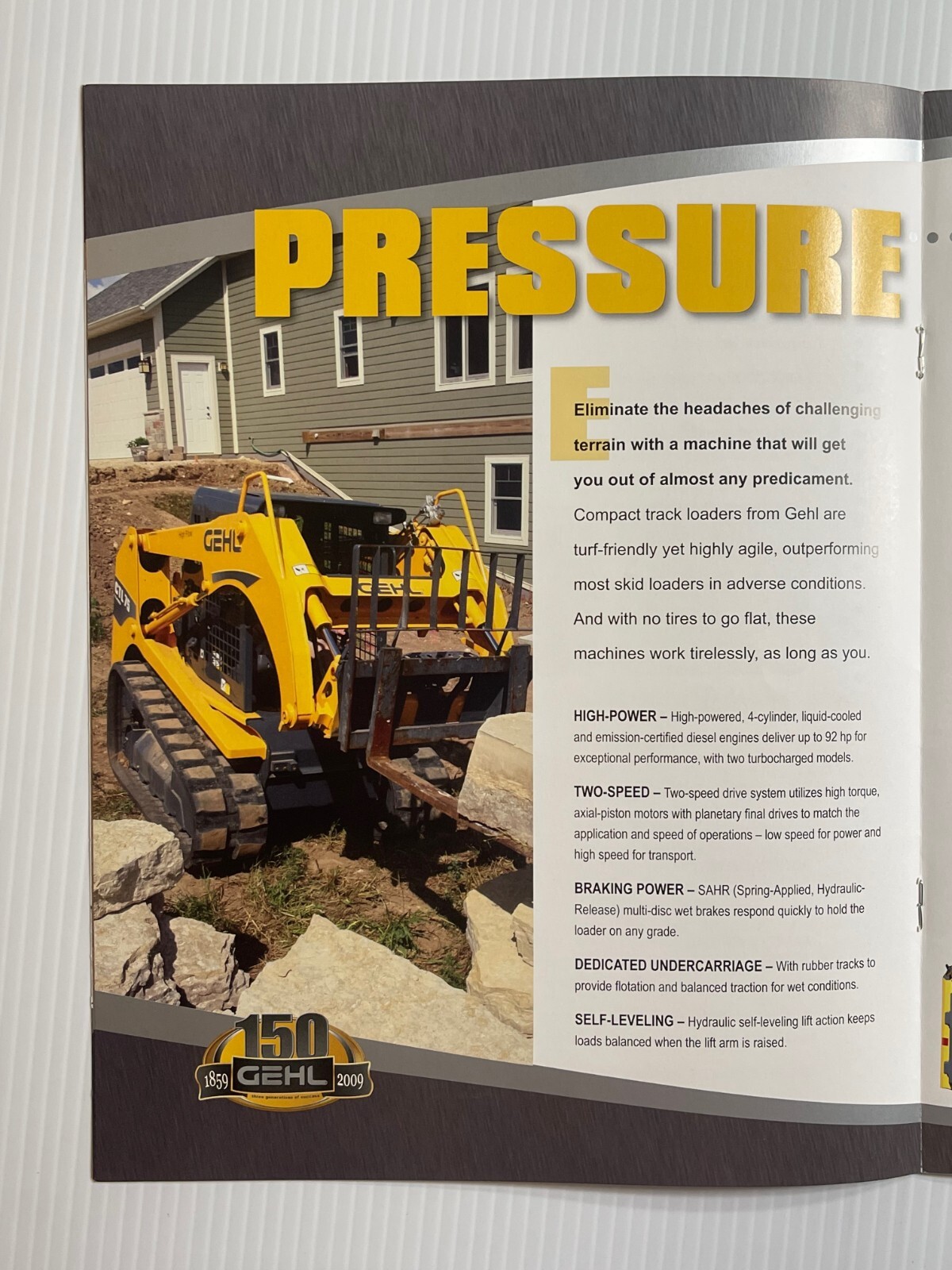 GEHL Full Line Compact Track Loaders Sales Brochure *2009* (Showroom Sales Book)