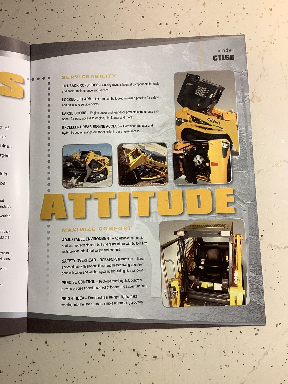 GEHL FULL LINE COMPACT TRACK LOADERS 12 PAGES 2009 Sales Brochure