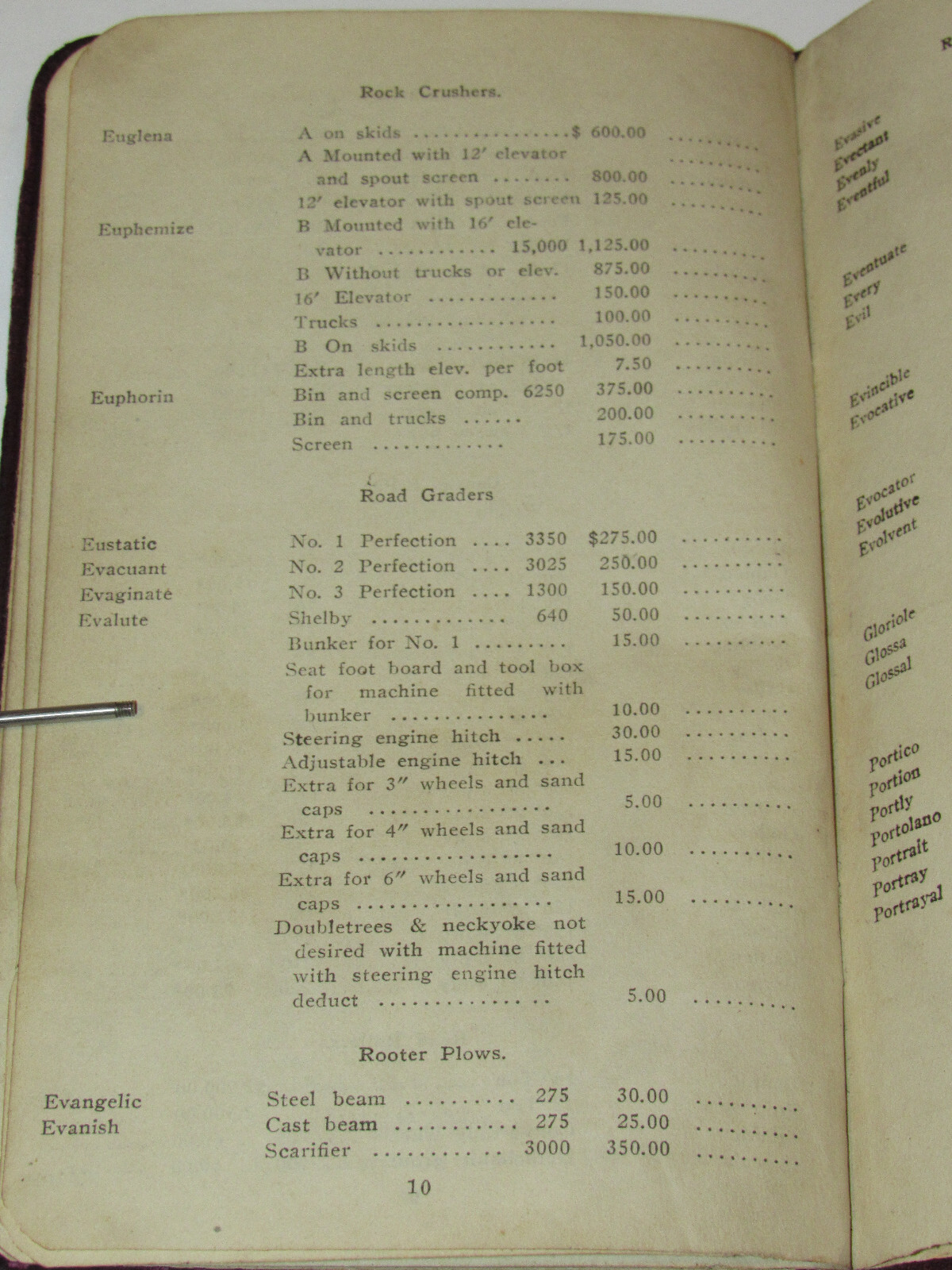 VINTAGE 1913 J. I. CASE THRESHING MACHINE CO PRICE LIST! SALESMAN&rsquo;S COPY! JI
