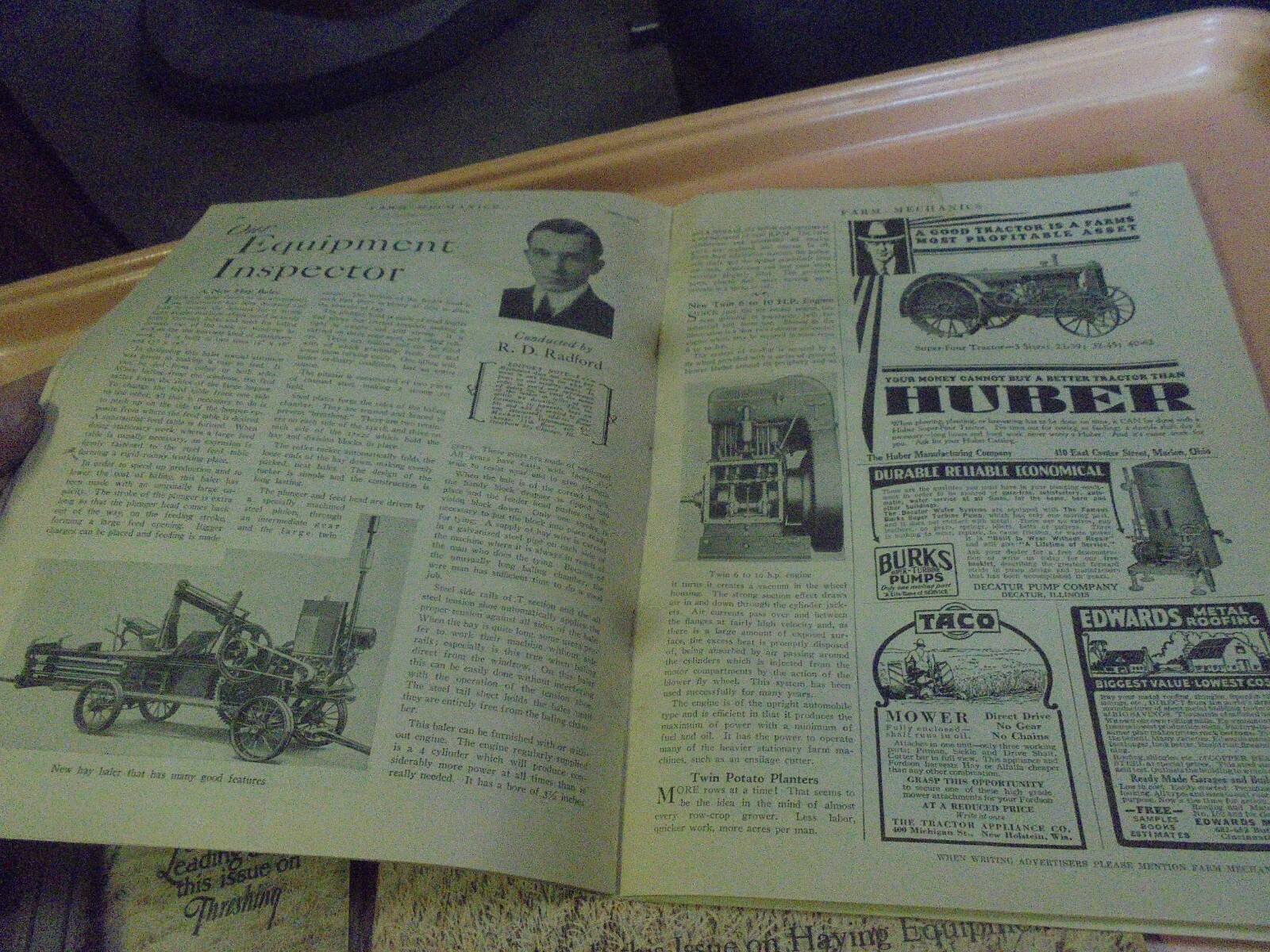 Vintage Lot of Four 1929 Farm Mechanics Magazines