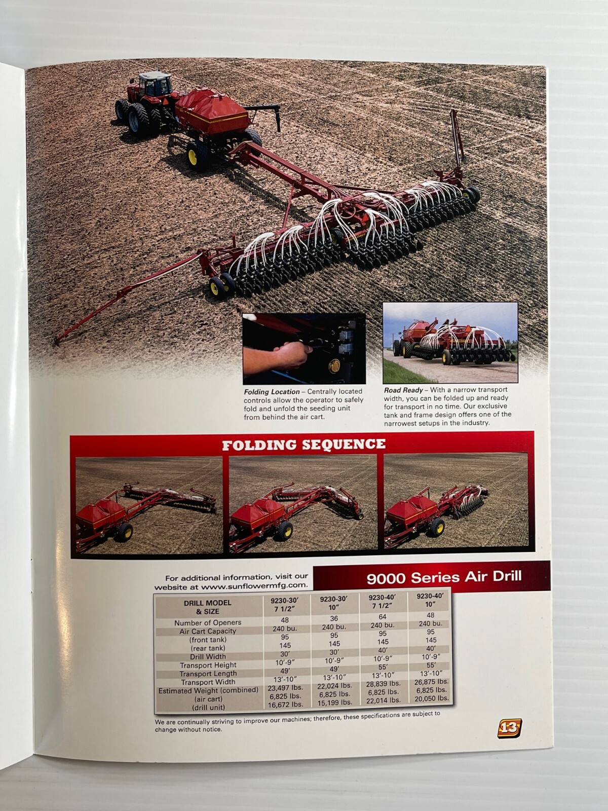 Sunflower – Grain Drills All Purpose – Sales Brochure *Original Brochure* 2003