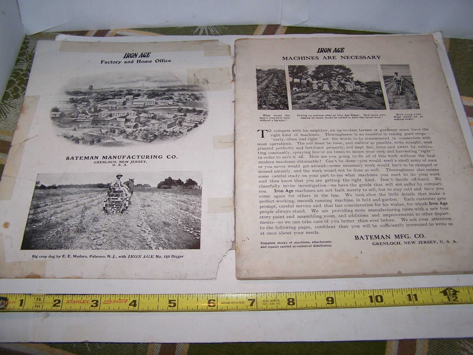 IRON AGE 1910 Full Line Sales Catalog Cultivator Plow Planter Farm Garden NICE!