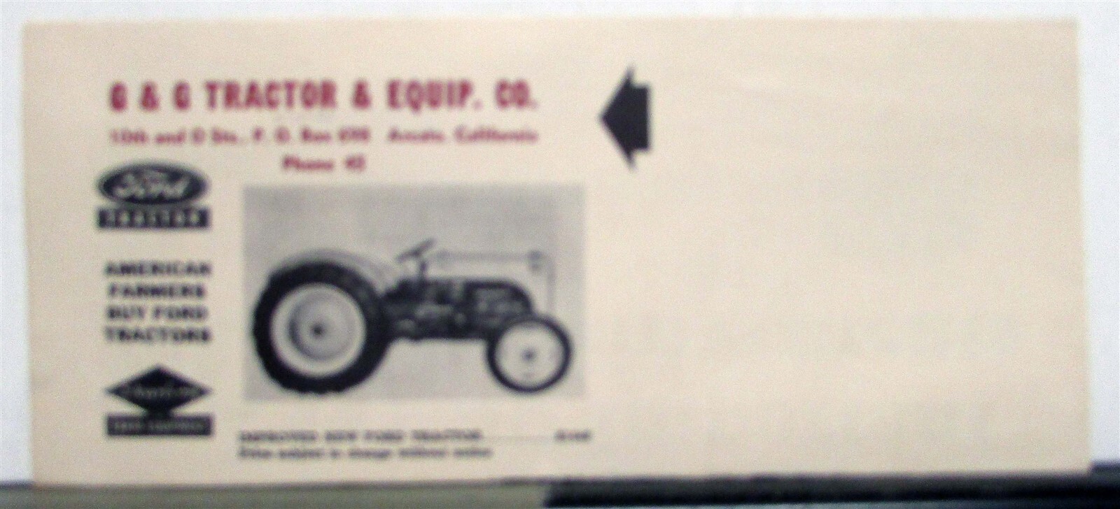 1950s Ford Tractor 30 Important Improvements Specs Diagrams Agriculture Mailer