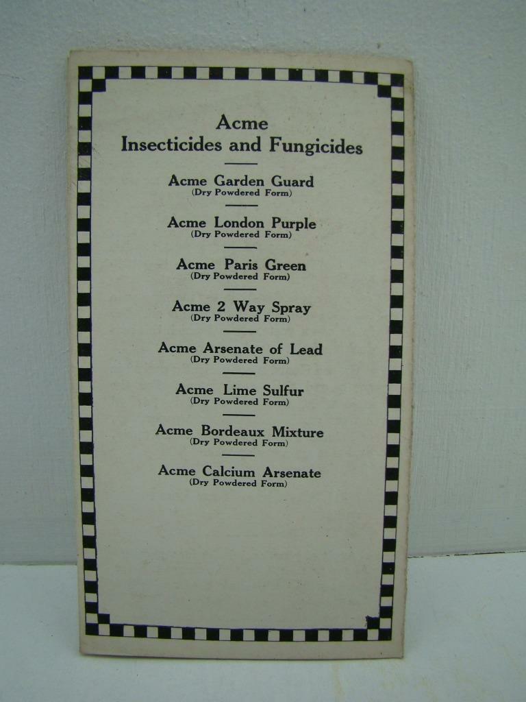 1927 circ. ACME GARDEN GUARD DETROIT MICH. PAMPLET
