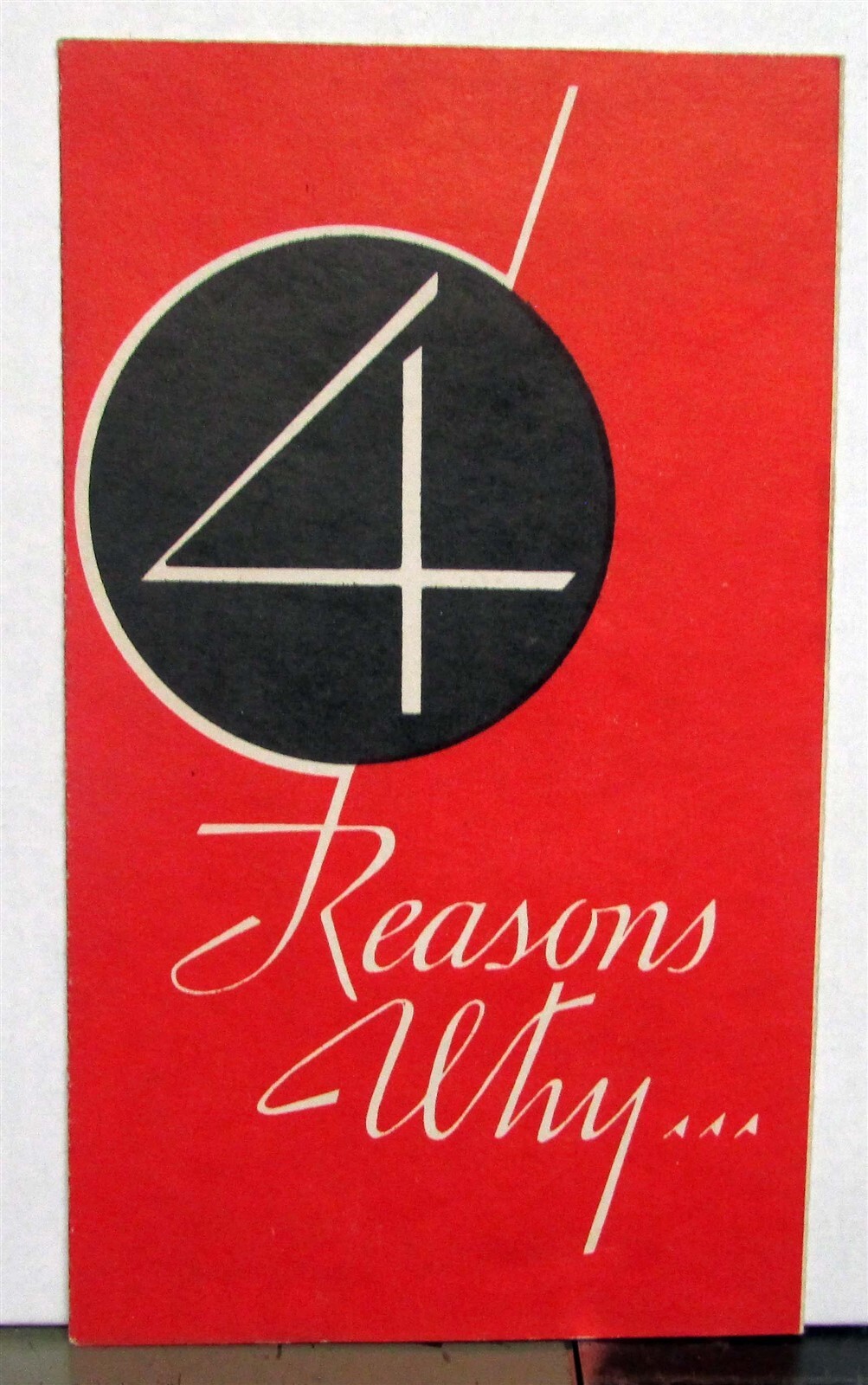 1920s Atlas Four Reasons Why You Should Buy Atlas Tires Sales Brochure