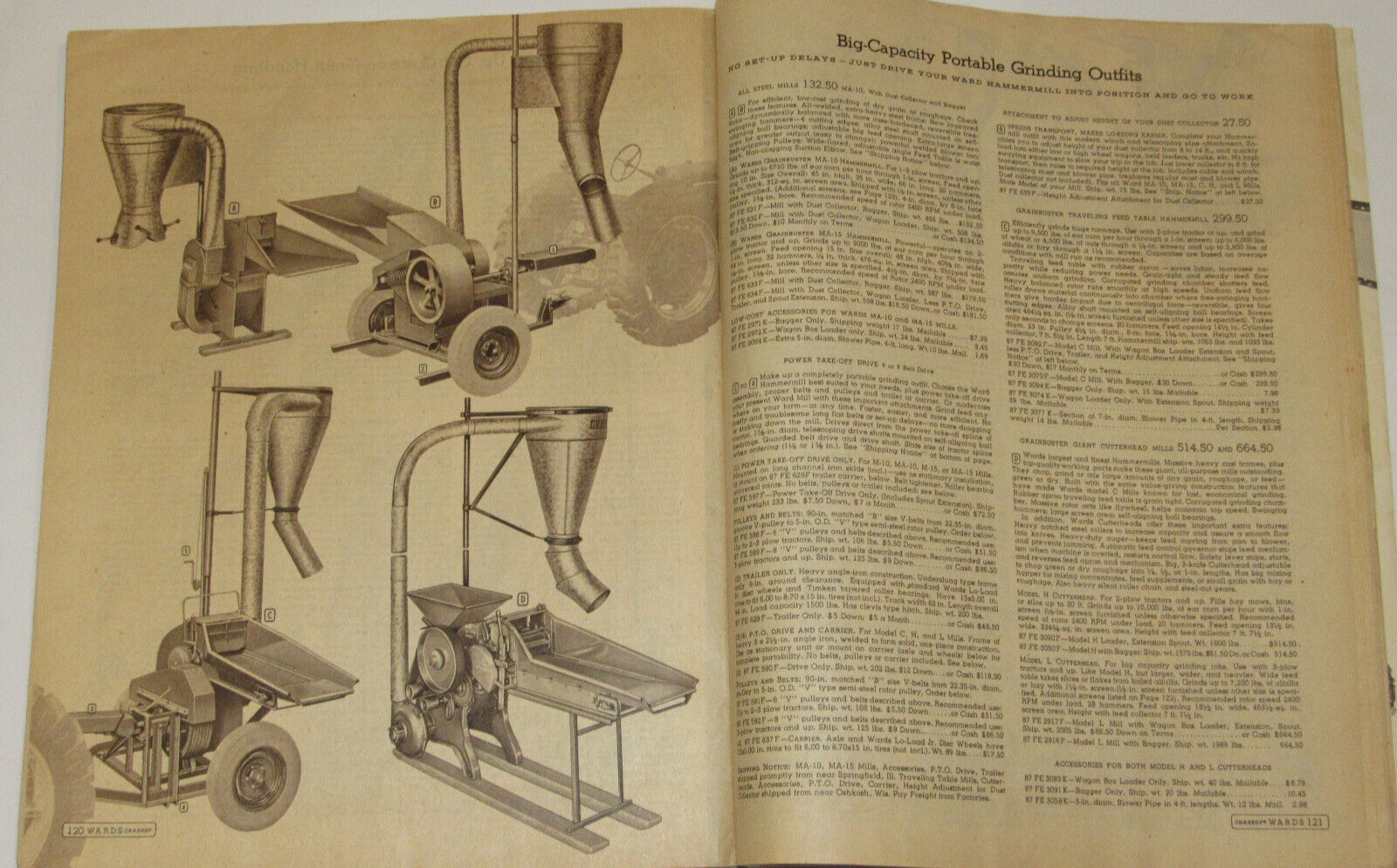 VTG 1953 MONTGOMERY WARD FARM CATALOG! HORSE DRAWN EQ/TOOLS/BEE KEEPING/CHICKENS