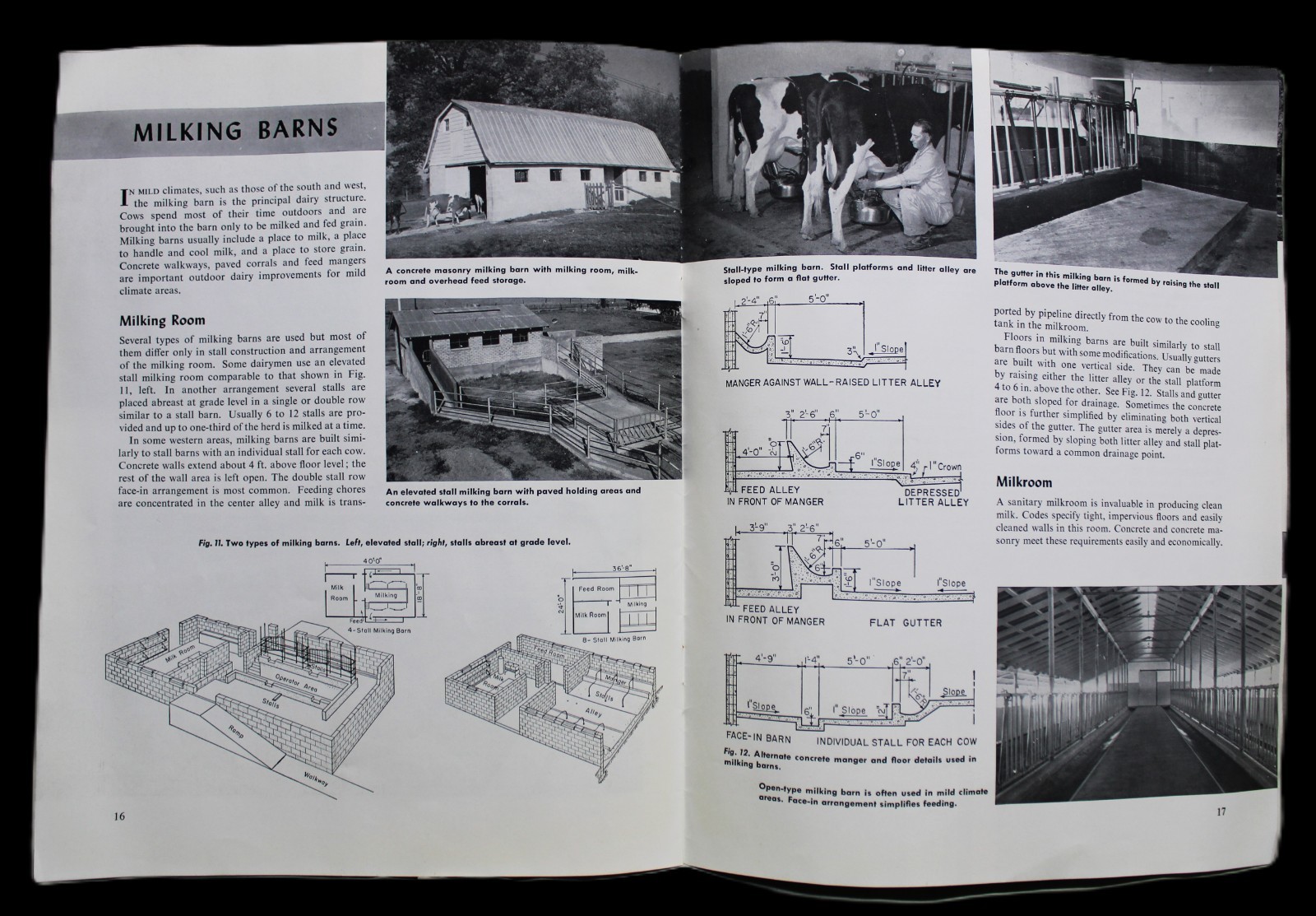 PORTLAND CEMENT CONCRETE DAIRY FARMING BARNS ADVERTISING BROCHURE 1953 VINTAGE