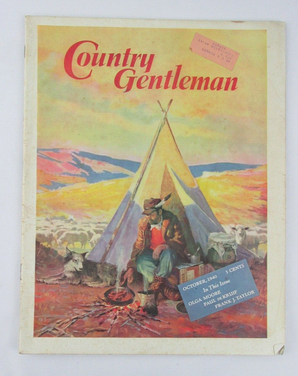 Vintage « Country Gentleman » October 1940 Charles Hargens Cover