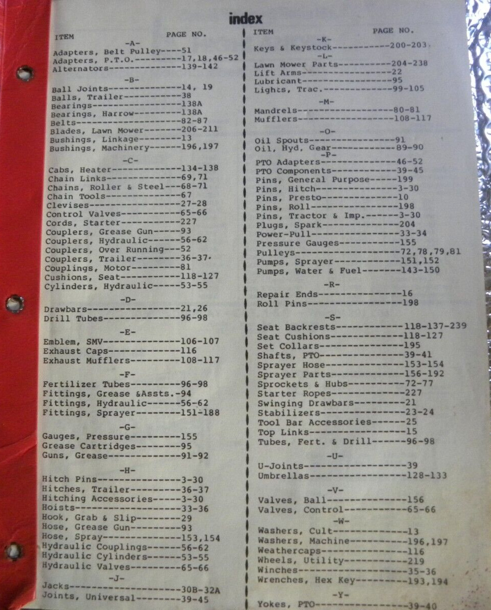 1986 Job P Wyatt & Sons Catalog Farm Equipment Hardware Parts