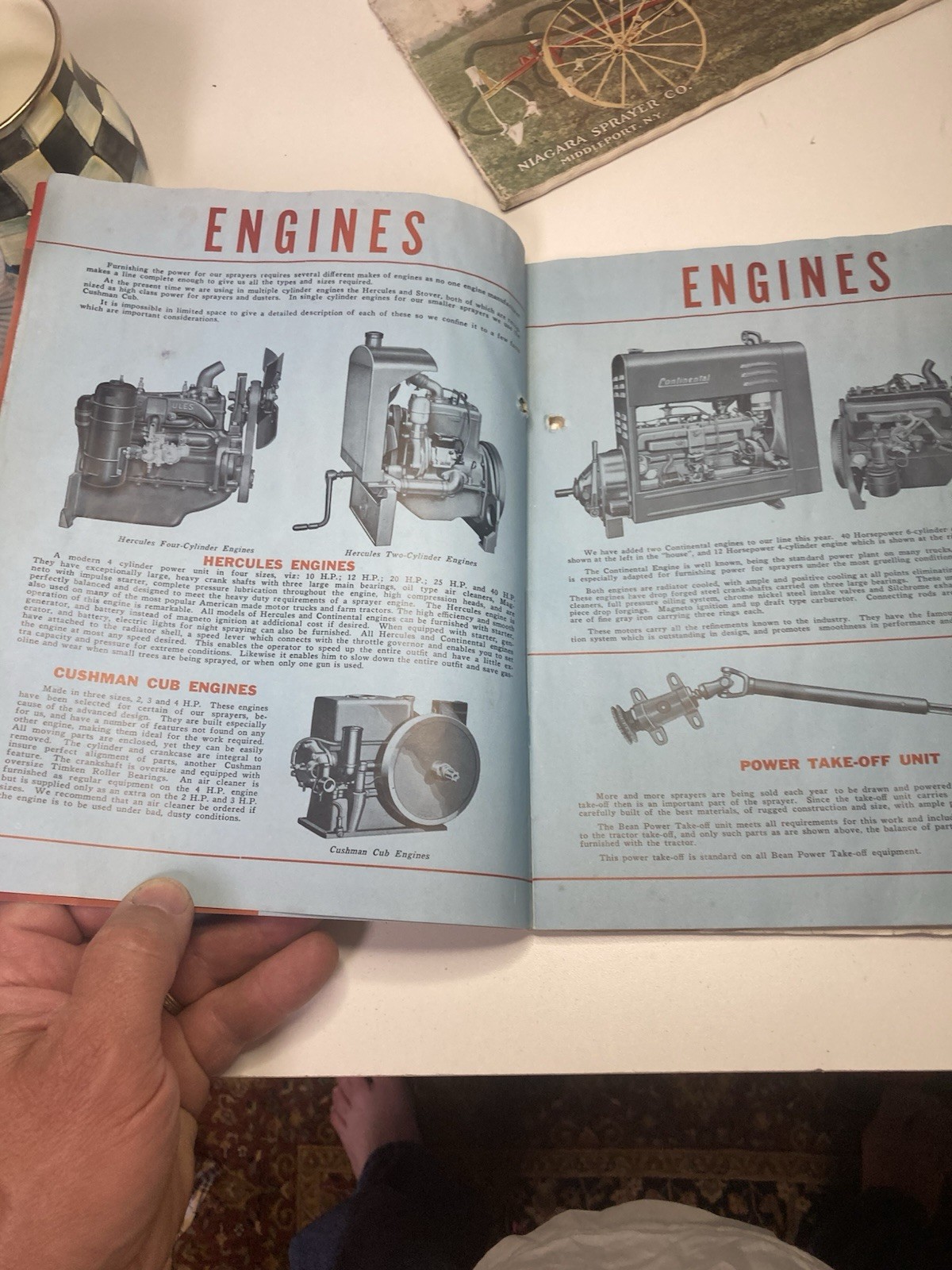 Antique catalog farm equipment Niagara spray Company, and Bean manufacturing co