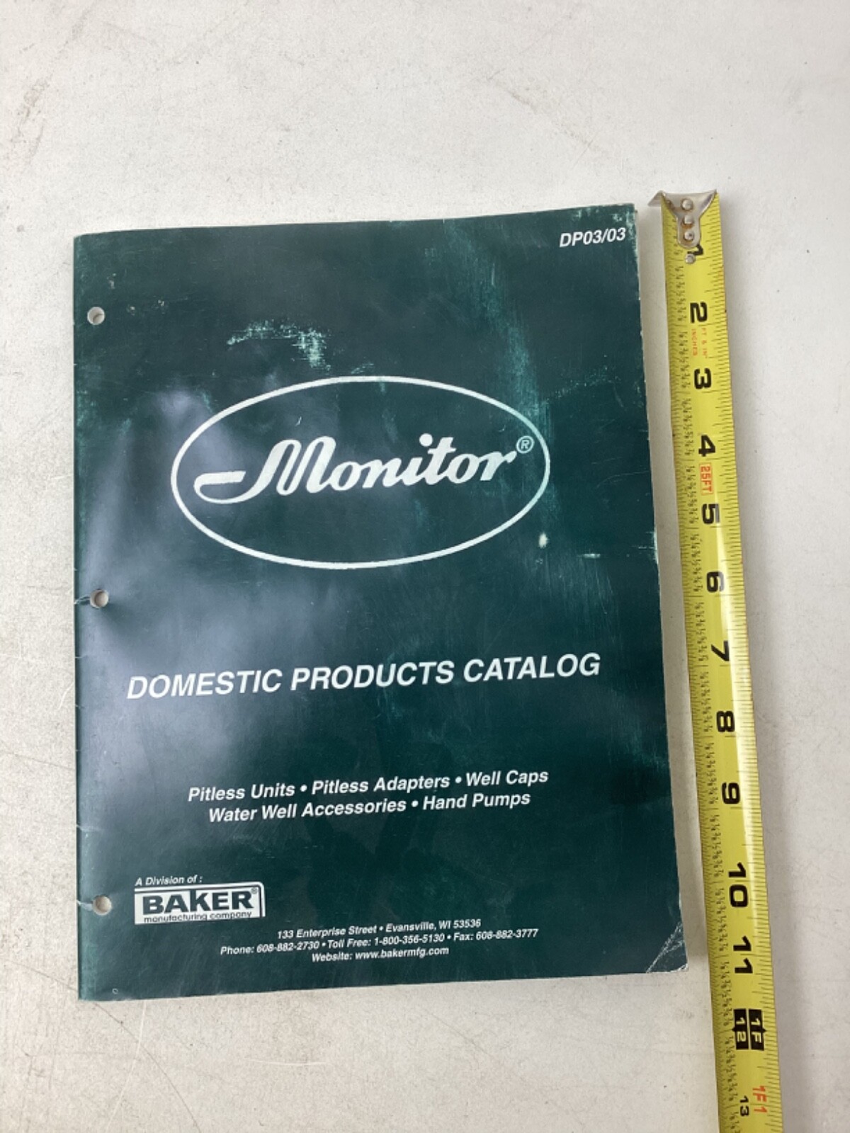 Monitor Domestic Products Catalog – Baker Manufacturing Company