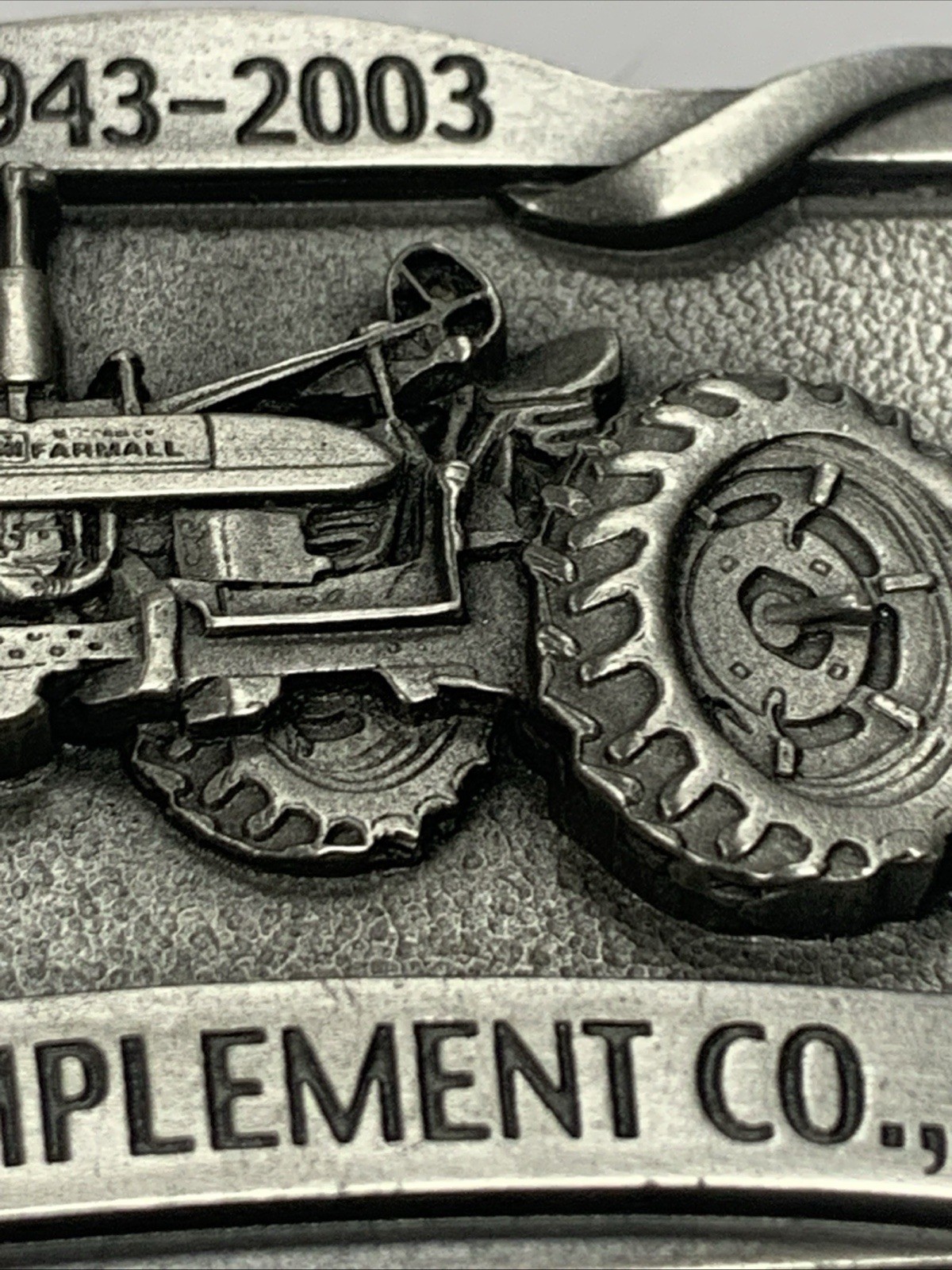 AVOCA IMPLEMENT CO., INC Avoca, IA 60th Anniversary Belt Buckle New Unused