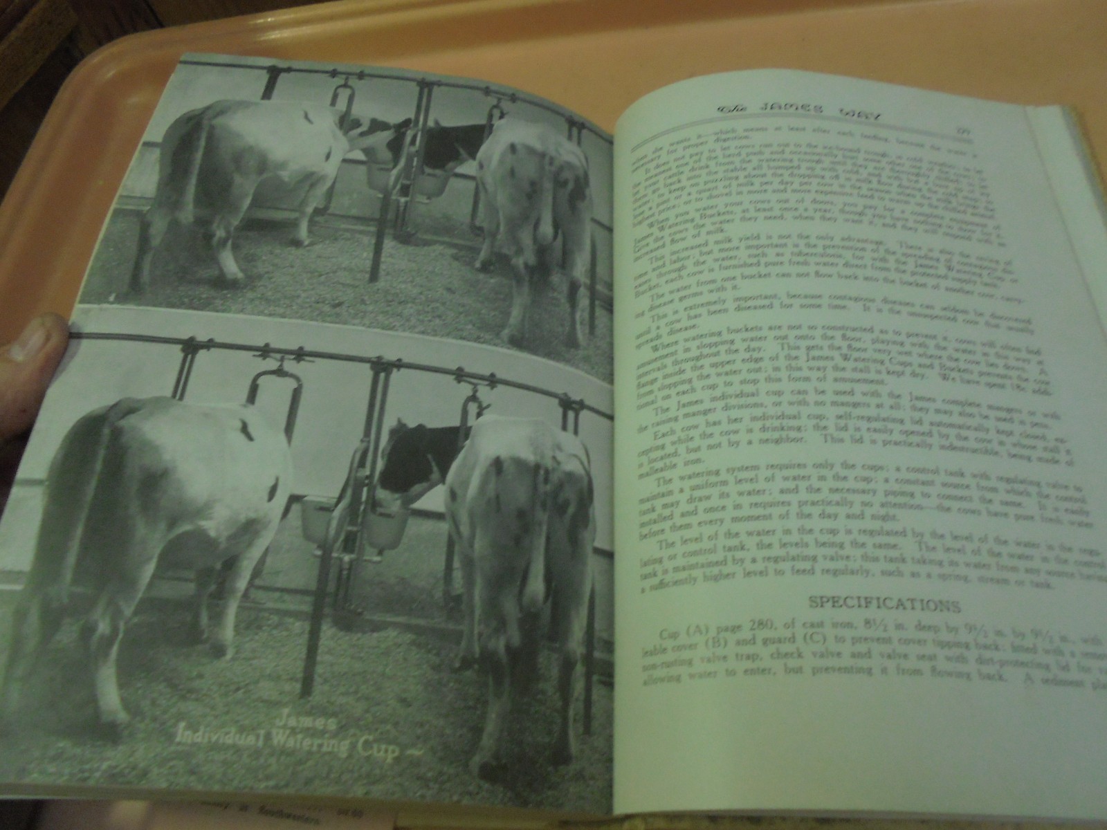 Vintage 1916 The James Way Hard Covered Book Catalog Barns Dairy with price list