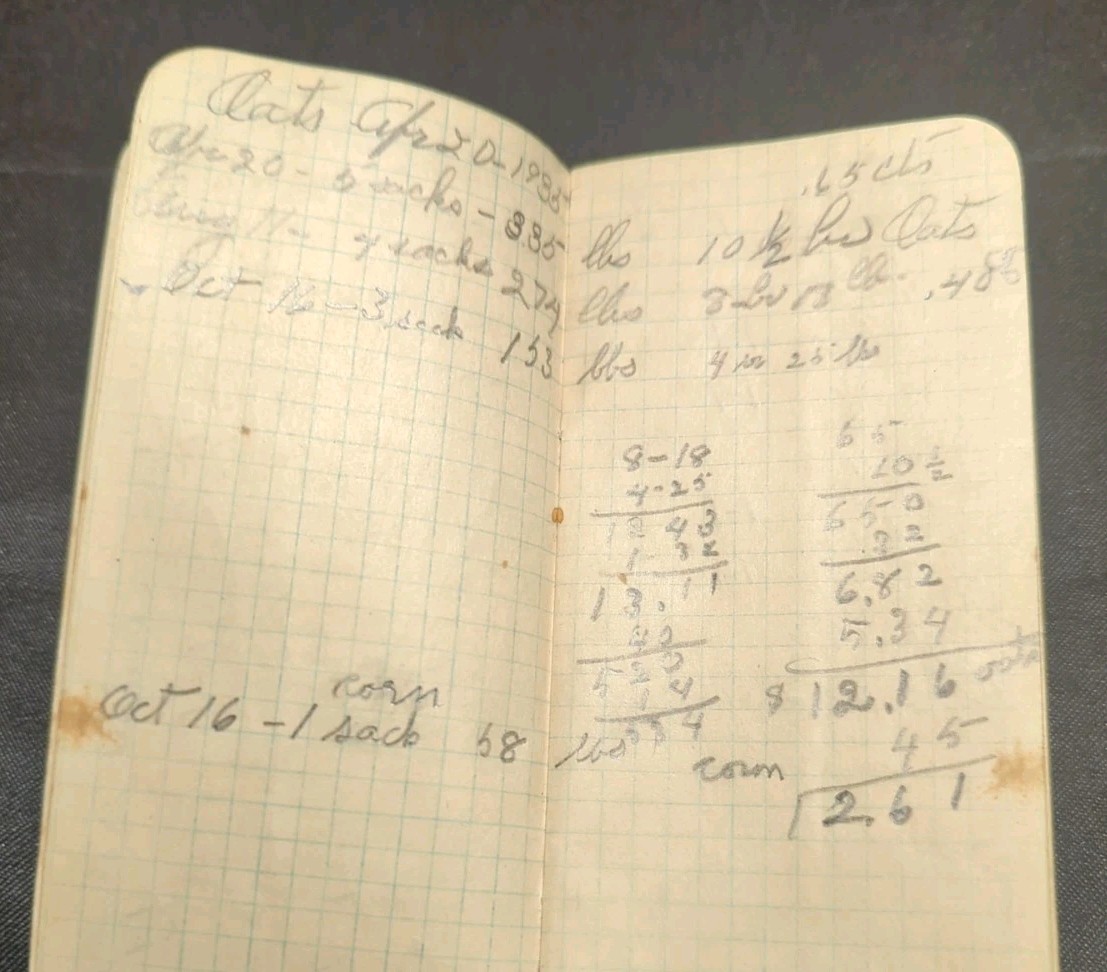 1934-35 Plymouth Binder Twine Advertising Calender Notebook farmer notes