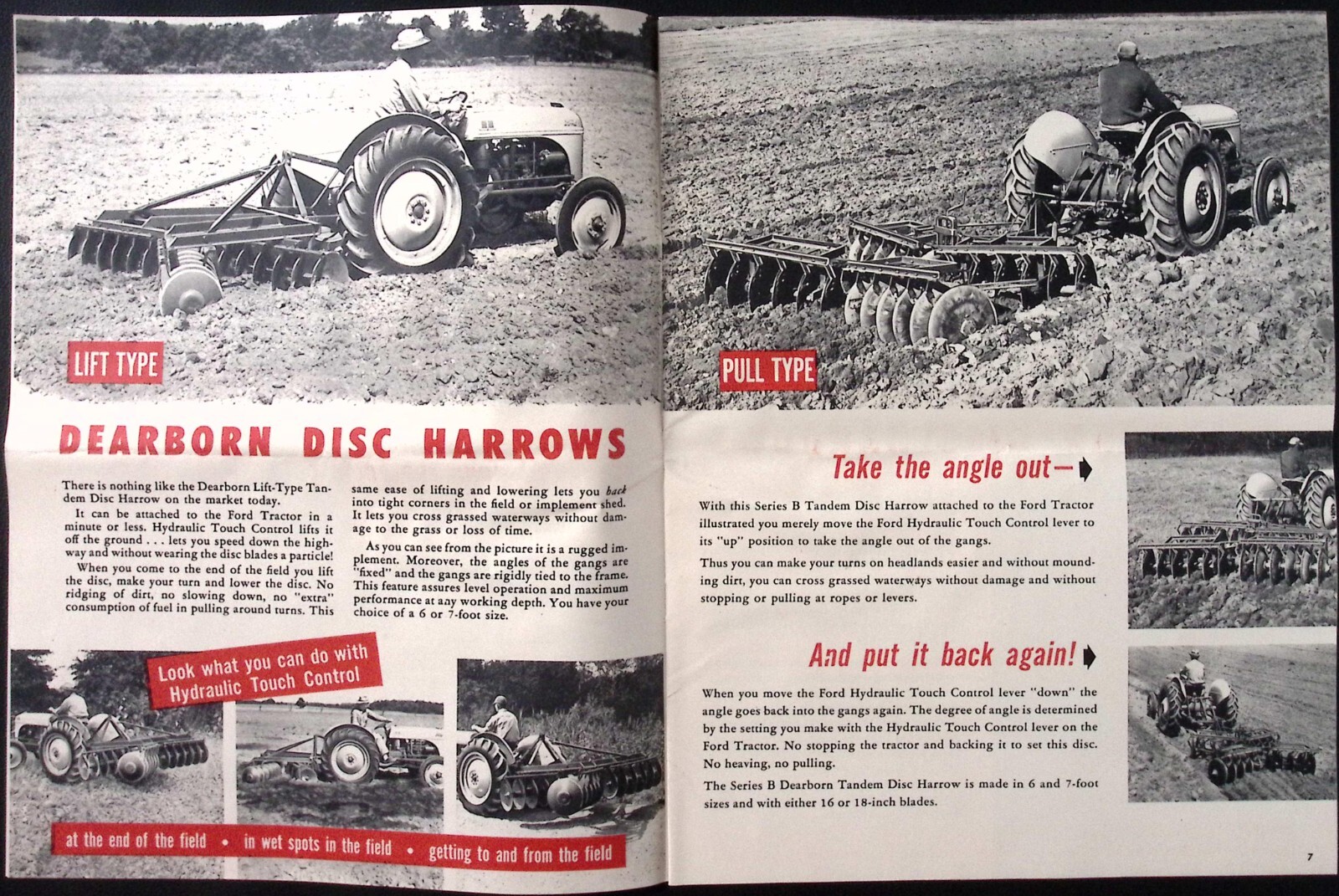 1948 Dearborn Farm Equipment for Ford Tractors Dealer Brochure