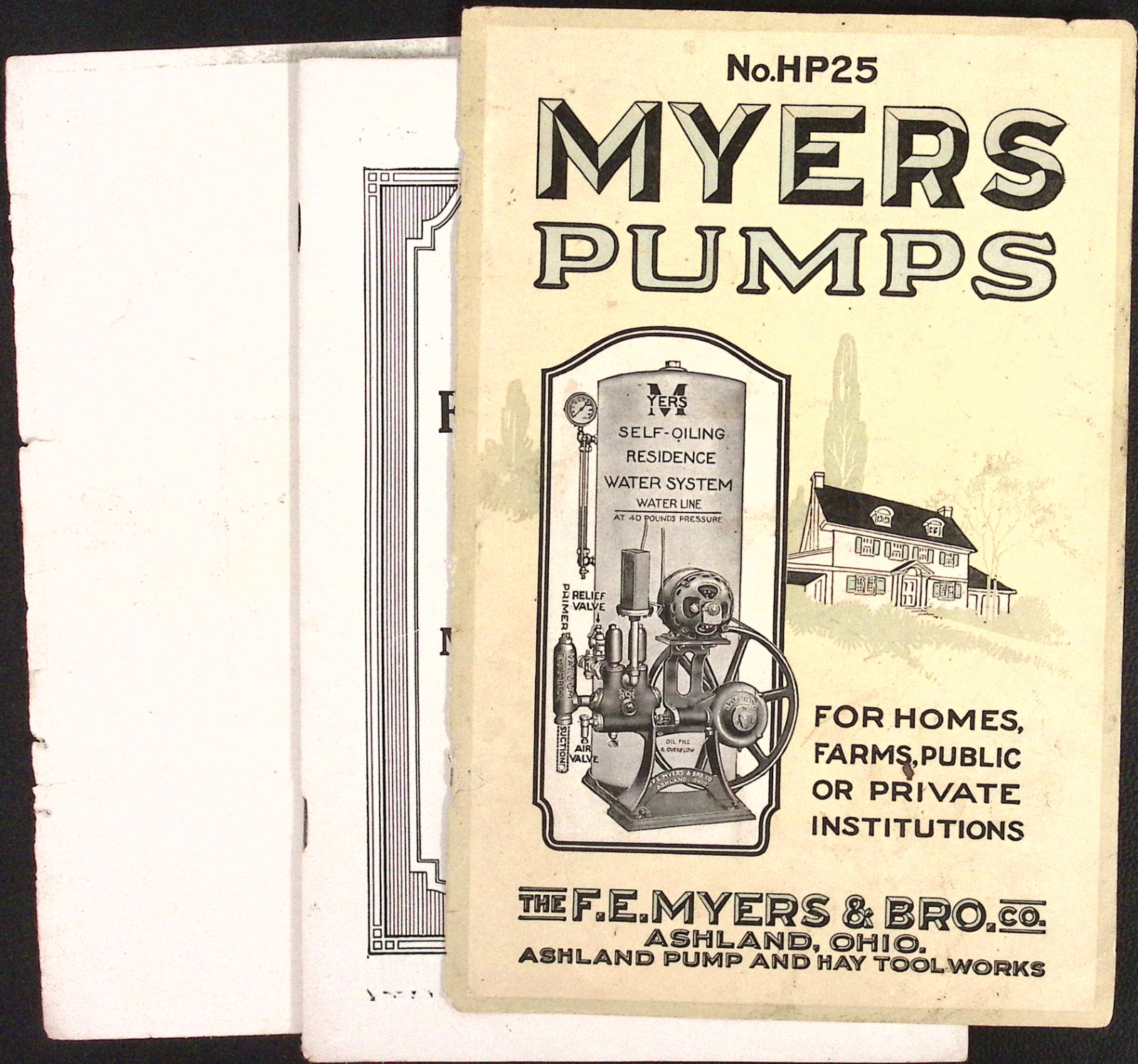 F E Myers & Bro Co Ashland OH Myers Pumps Catalog No. HP25