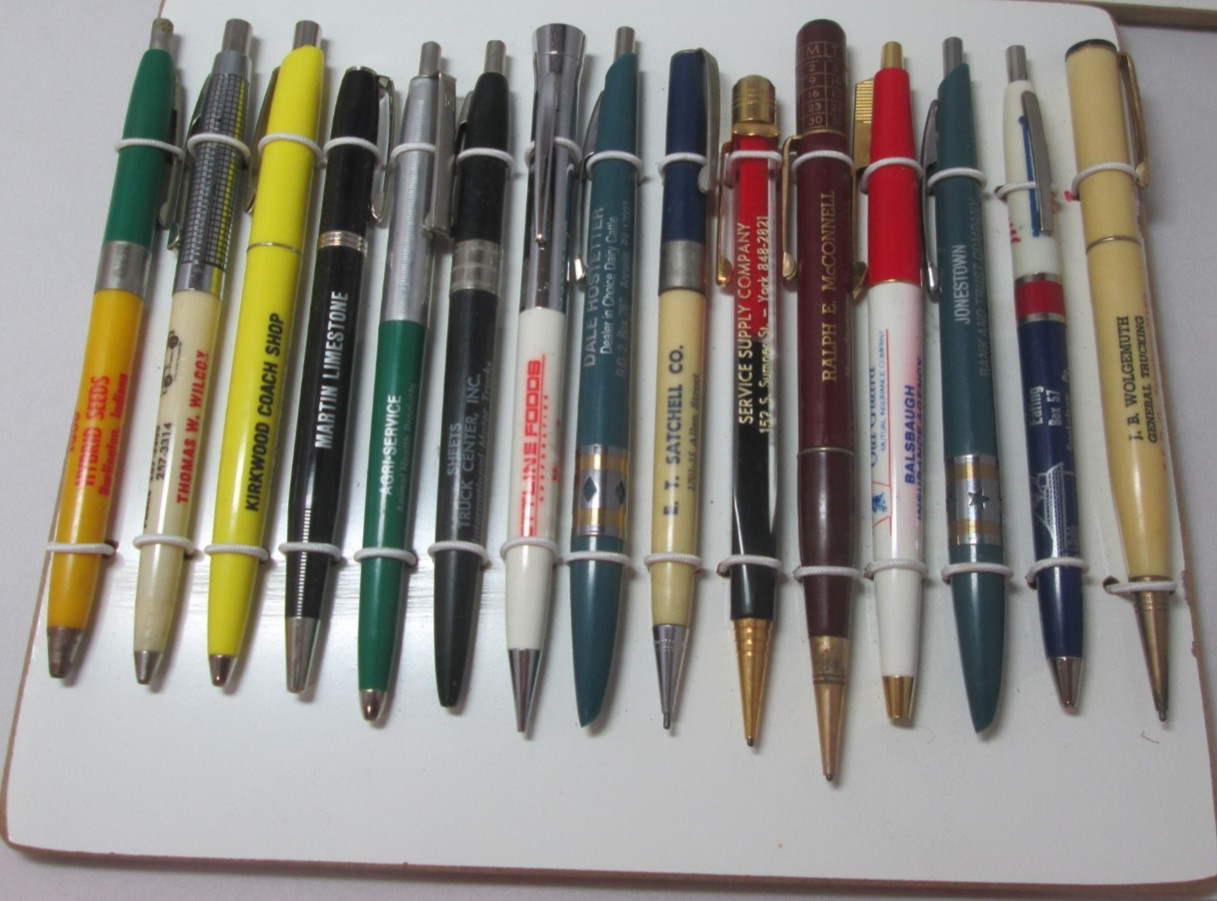 Vintage Lot of 75 Advertising Pens and Pencils Mostly Agricultural Seeds