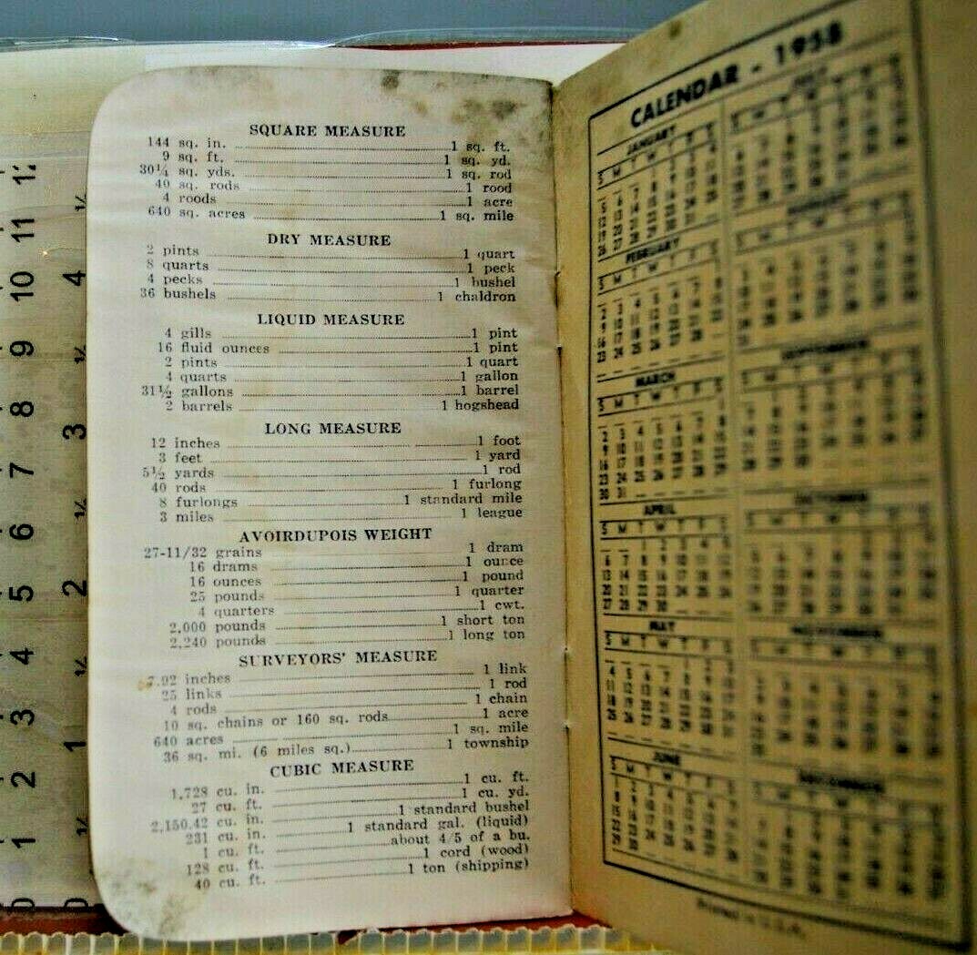 Vintagr Royster Plant Food Farmers Notebook 1957-1958